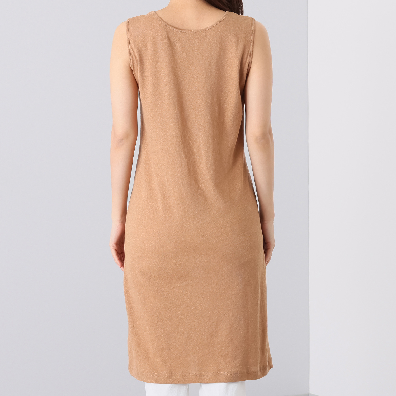 ゼラールスポーツ 肌触りが心地良い！ リネンコットンジャージー ロングタンクプルオーバー