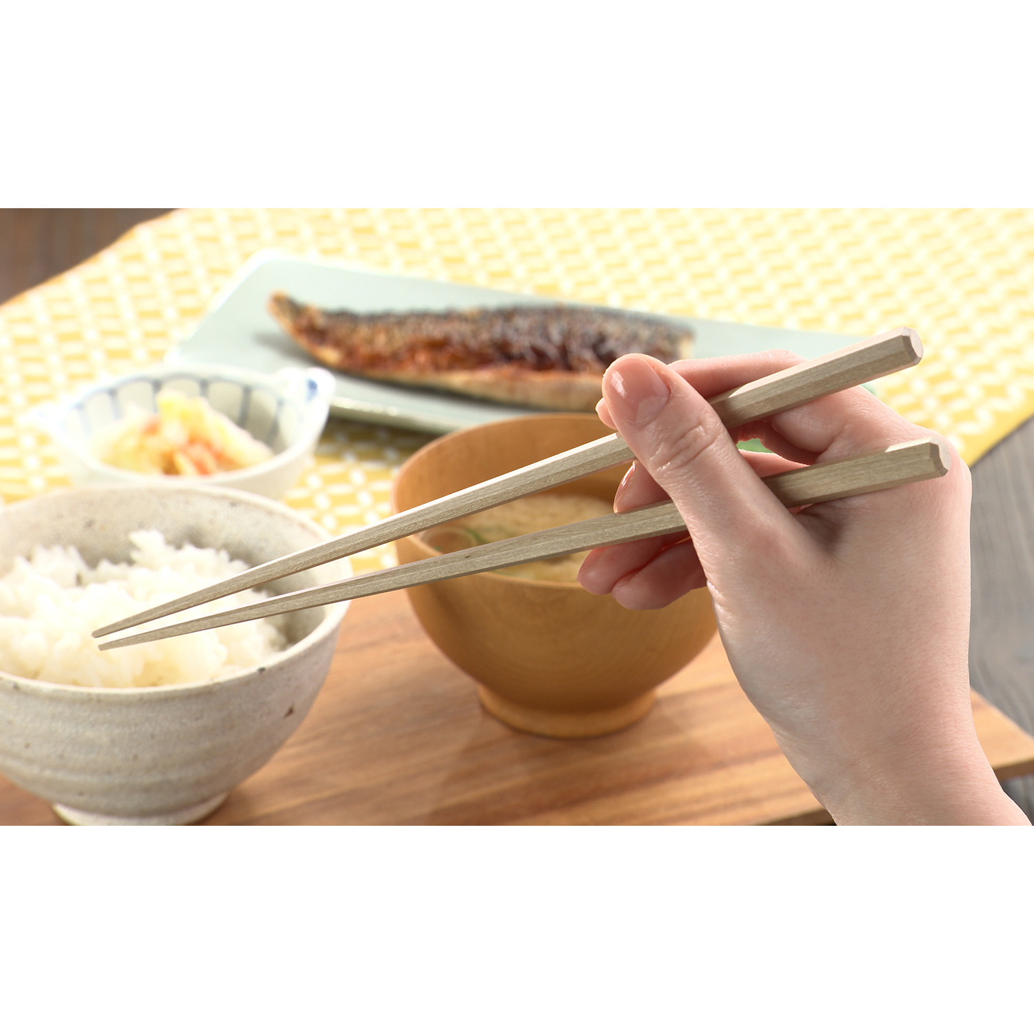 日本橋・川上商店 にほんの箸 東京多摩産 朴・桧　２膳セット