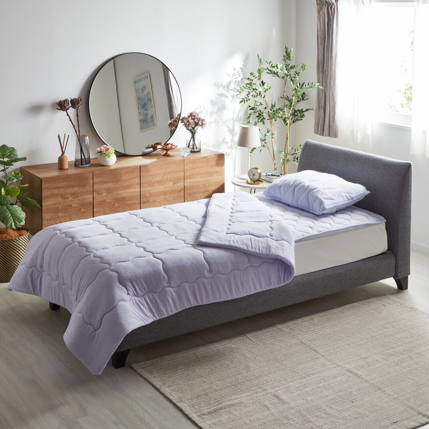 快眠博士 “ＺＥＰＰＩＮパイル 　Ｐｌｕｓ” 寝汗の吸水力が違う！ 爽やかコットンパイルの 日本製肌掛けふとん ＜セミダブル＞