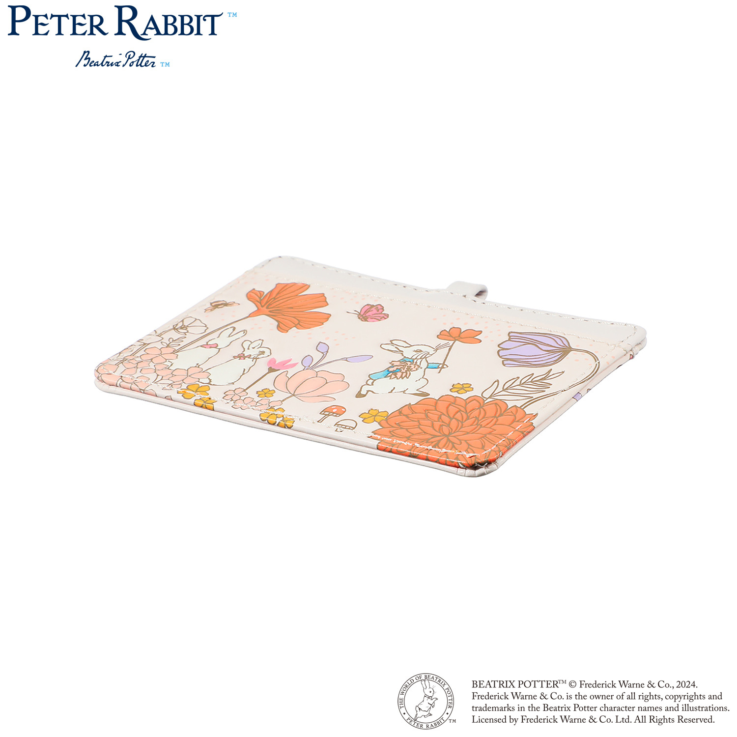 浅草文庫× ピーターラビット（ＴＭ） 牛革 ストラップ付ＩＤケース