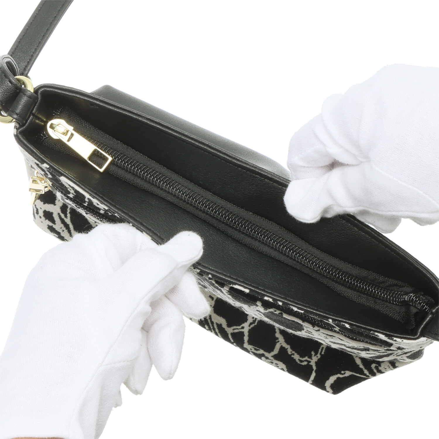 ダジュール モノトーンジャガード ショルダーバッグ