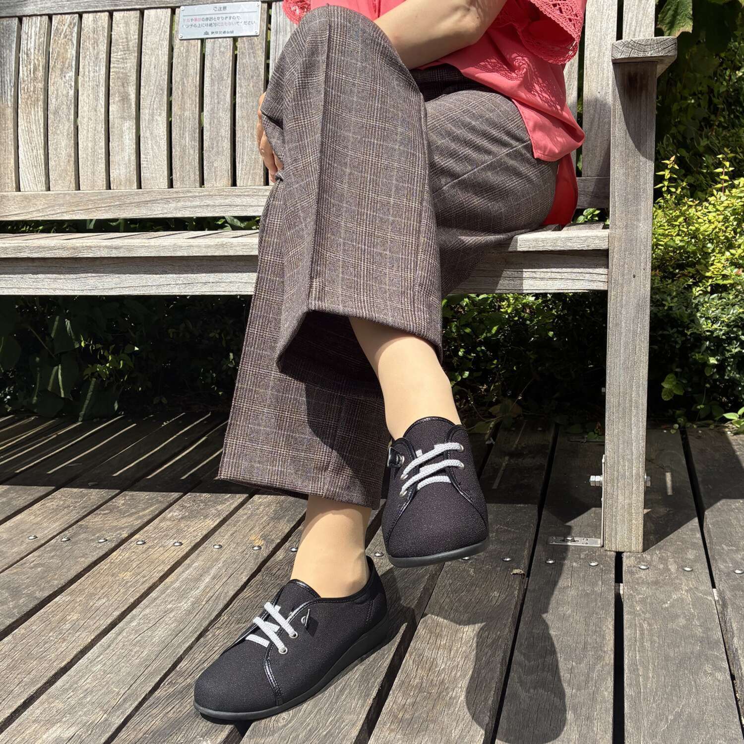 快歩主義 軽量＆脱ぎ履きラクラク！ ゴム紐シューズ ＜レディース＞