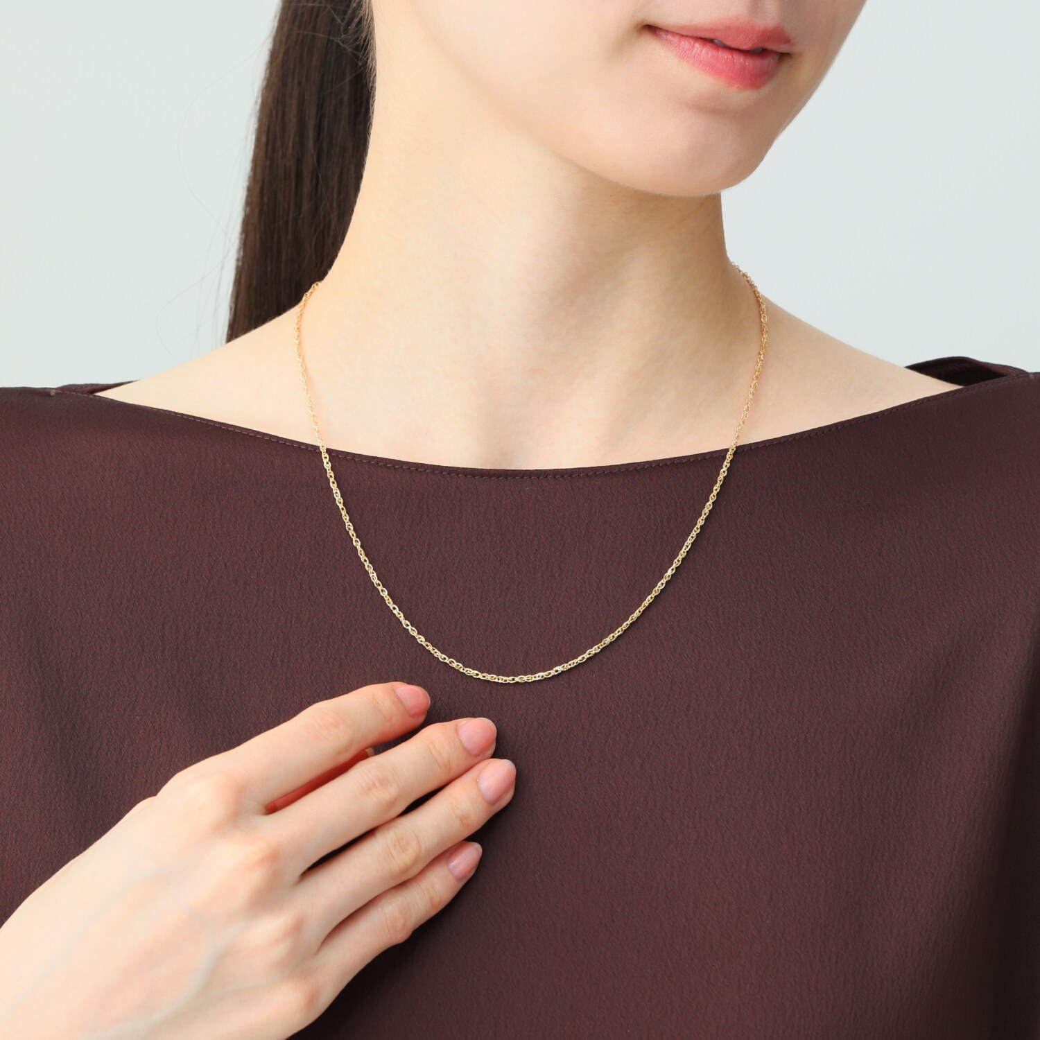 アルテッロ １８Ｋ シャイニーツイスト ネックレス