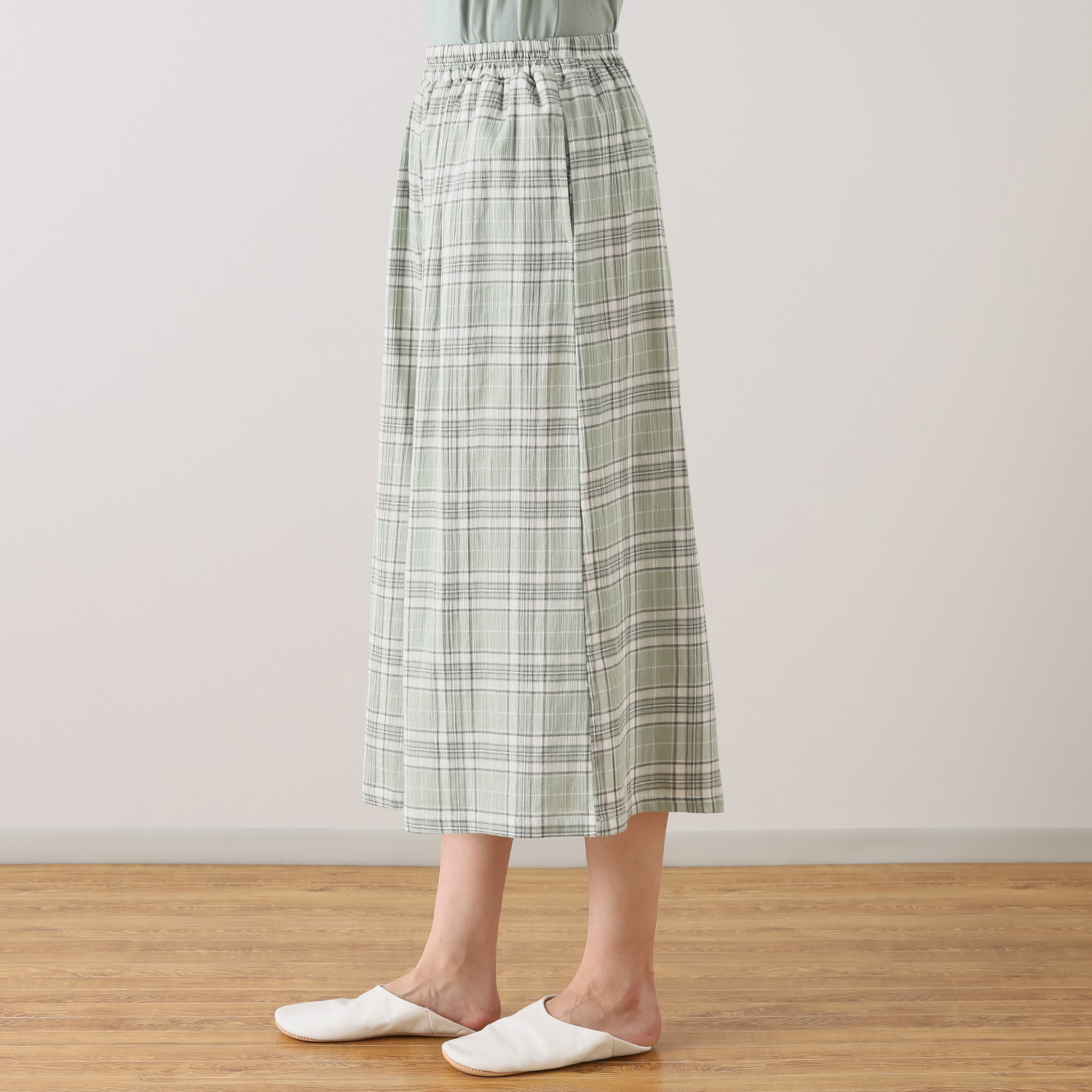 ラデリア 抗菌防臭・吸水速乾 コットンを贅沢に使用した 爽やか楊柳と天竺の ふんわり ルームウェア上下セット