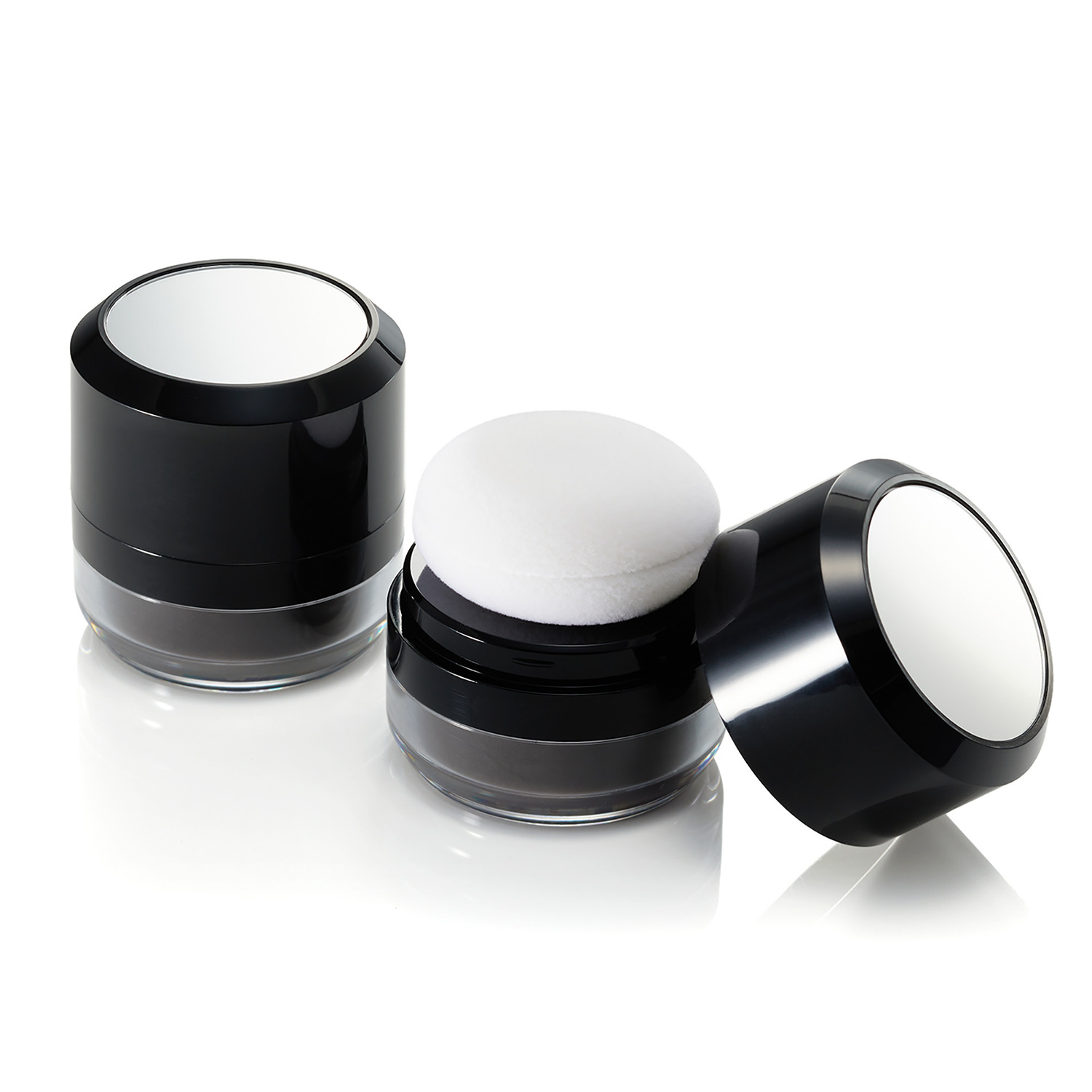 ポンポンするだけで 白髪や生え際をカバー！ ヘアファンデ ＜ナチュラルブラック＞ デビュー２個セット ＜メンズコスメ＞