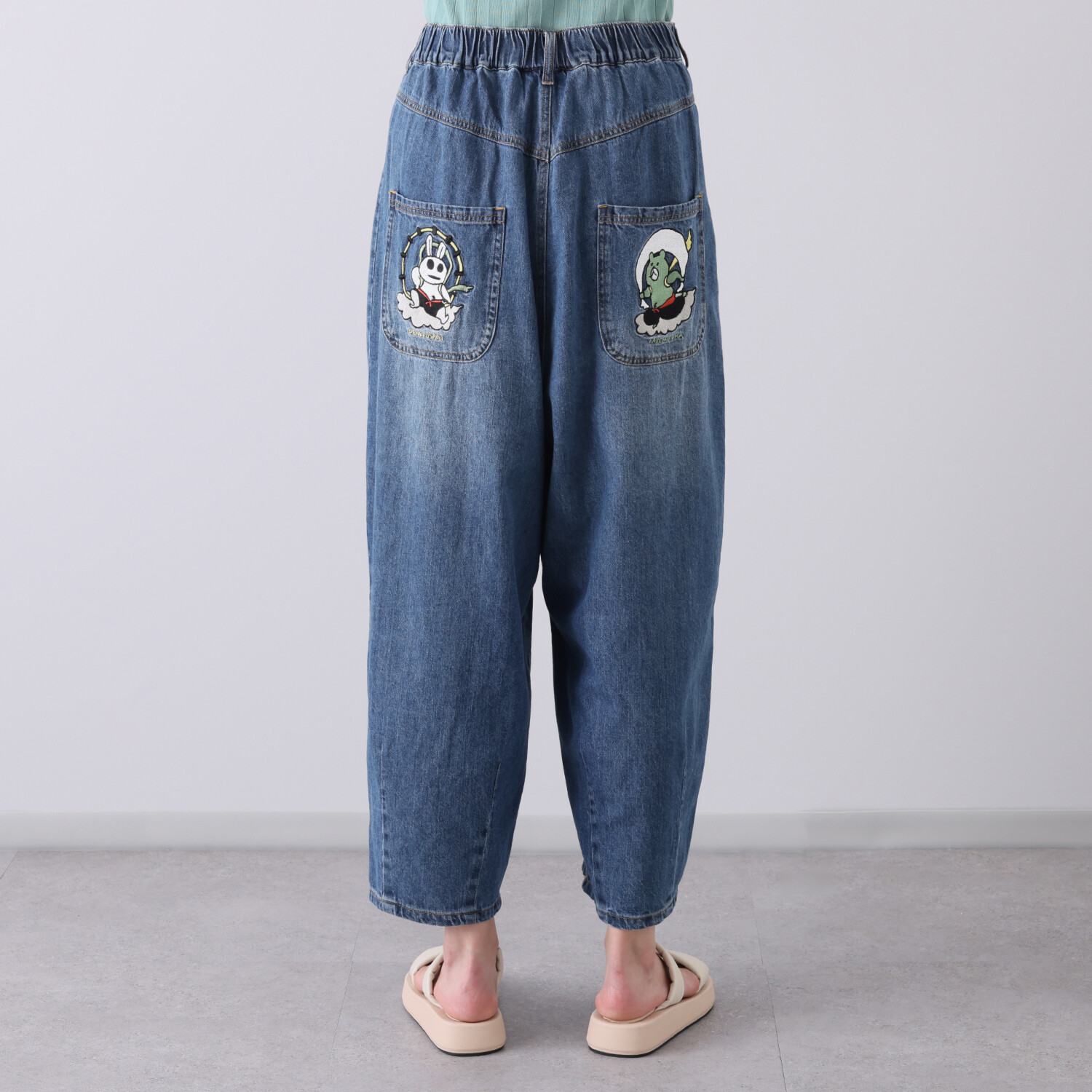 スカラーパリティ 電気ウサギと風のクマ 刺しゅうパンツ