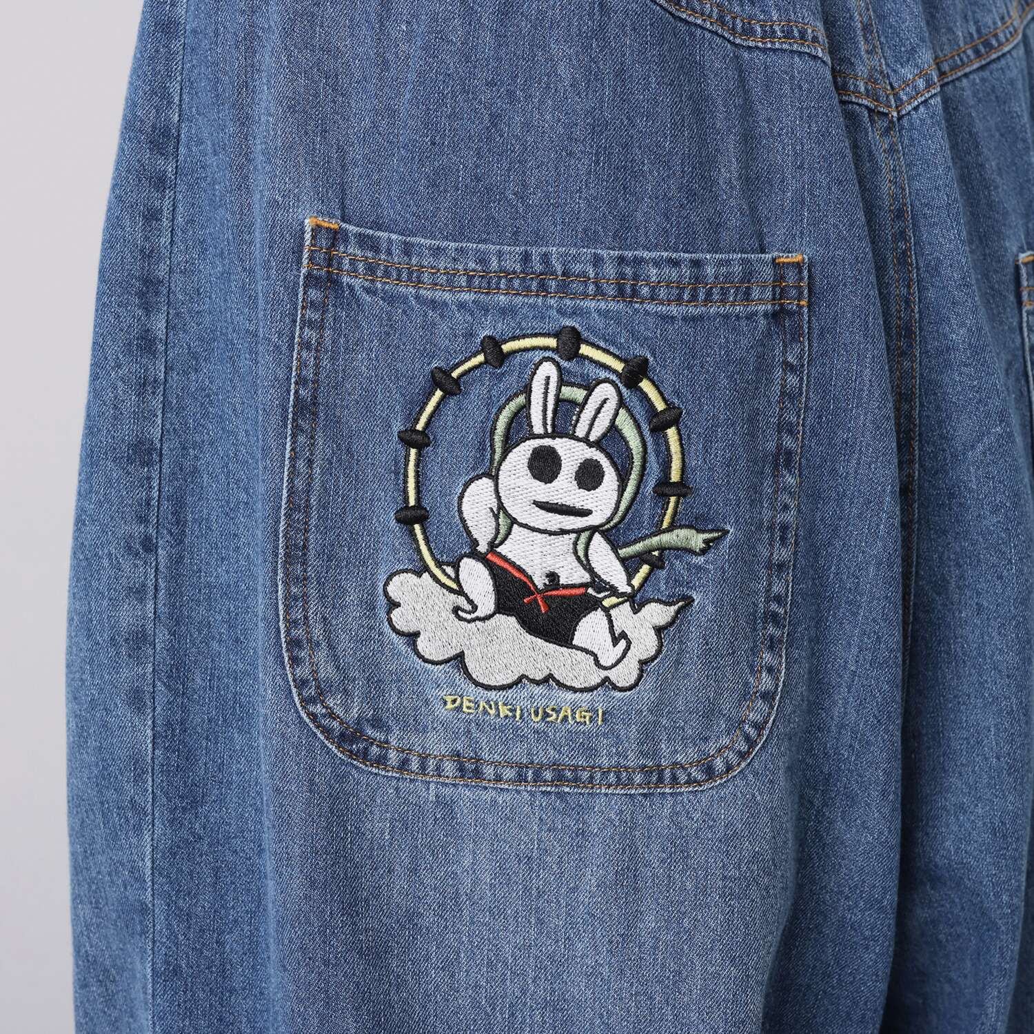 スカラーパリティ 電気ウサギと風のクマ 刺しゅうパンツ