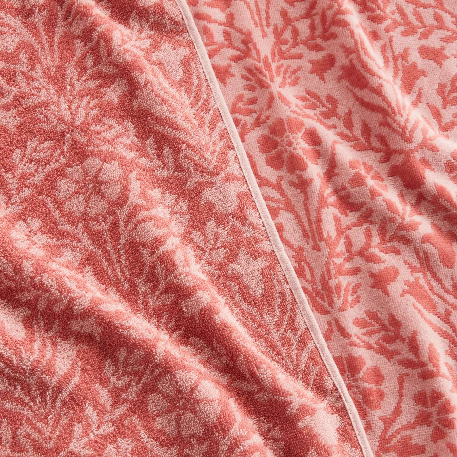 モリスギャラリー ベルフラワー コットンシャーリング リバーシブルタオルケット ＜シングル＞