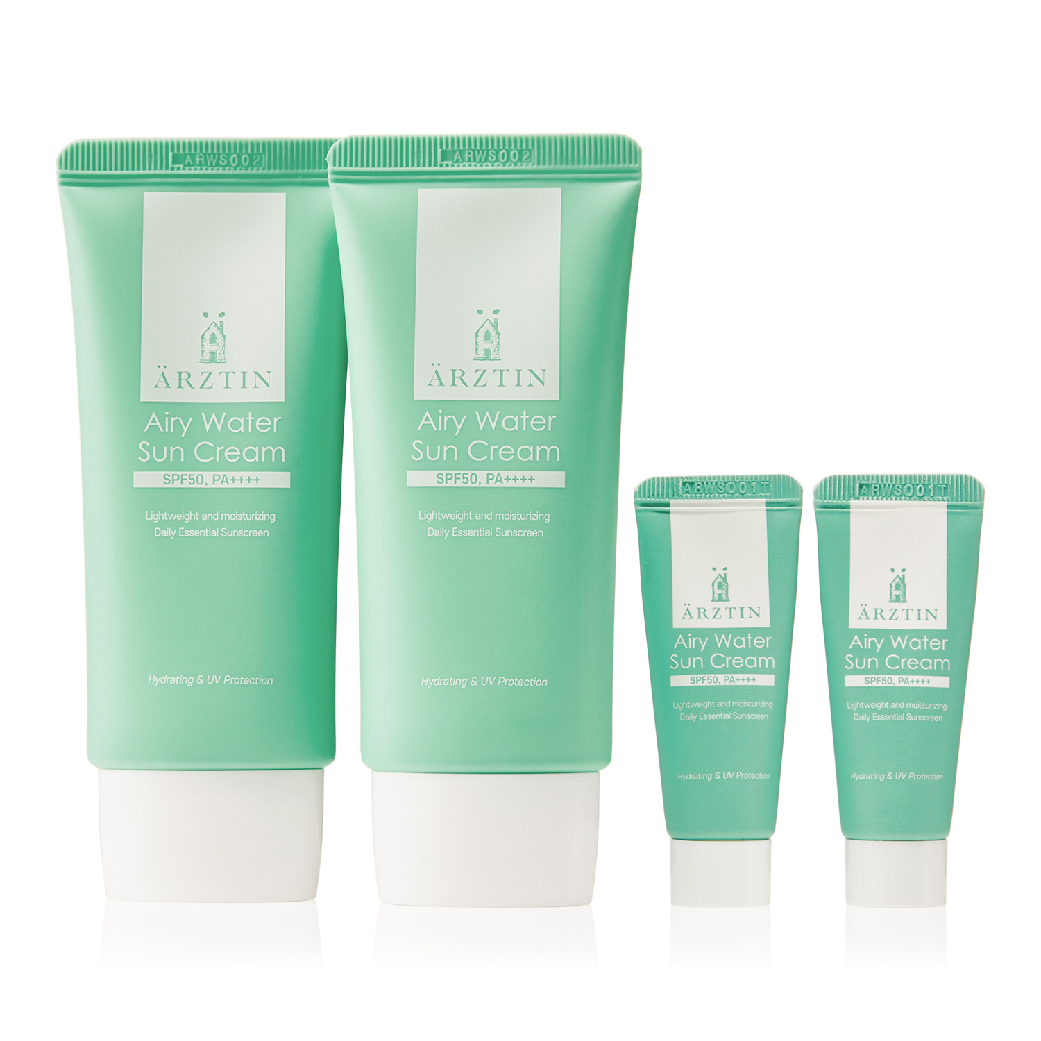 エルツティン 韓国大手美容サロン発 １品５役の日焼け止め エアリーウォーター サンクリーム ２本増量セット ＜日本限定パッケージ＞