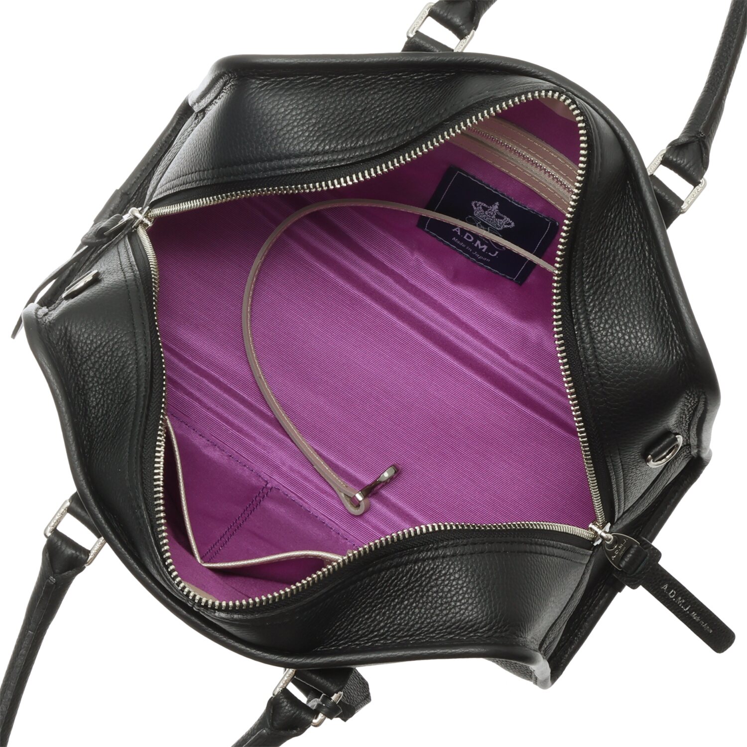 エーディーエムジェイ スパニッシュレザー スクエアボストンバッグ ＜Ｍ＞