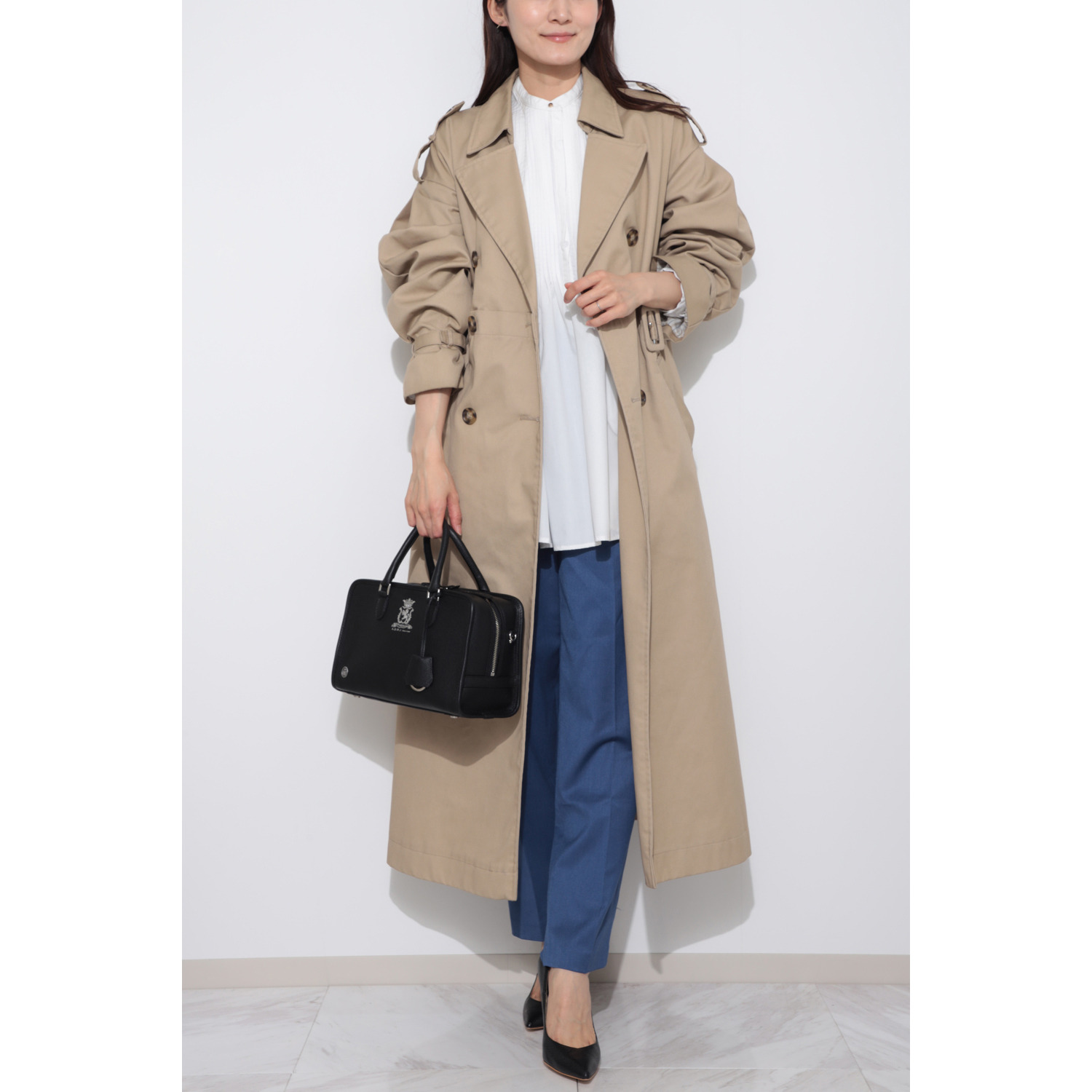 エーディーエムジェイ スパニッシュレザー スクエアボストンバッグ ＜Ｍ＞