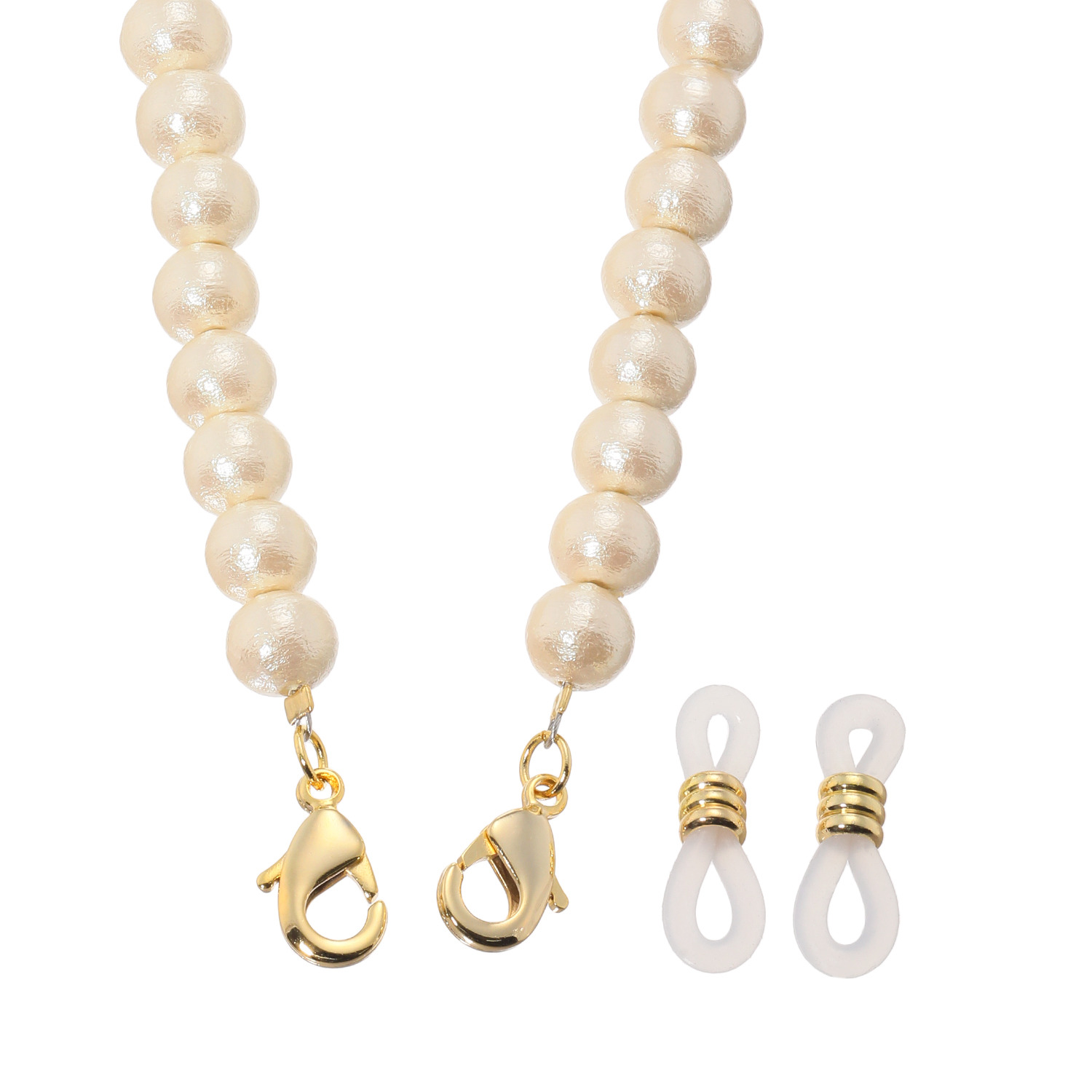 フェザーフィーリング コットンパール グラスホルダー兼 ロングネックレス