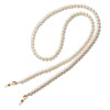 フェザーフィーリング コットンパール グラスホルダー兼 ロングネックレス