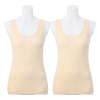 肌ごころ 日本製 接触冷感 ひんやりタンクトップ 同色２枚セット