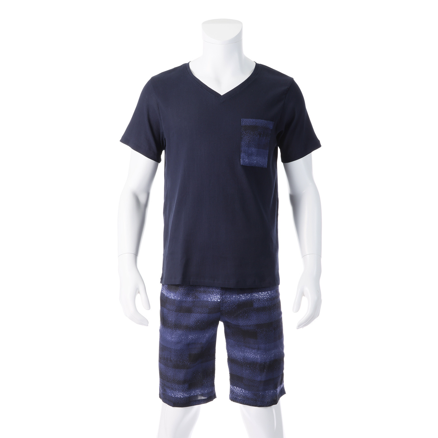 シャレテコ ＜メンズ＞ 日本製　高島ちぢみ ウェア上下セット