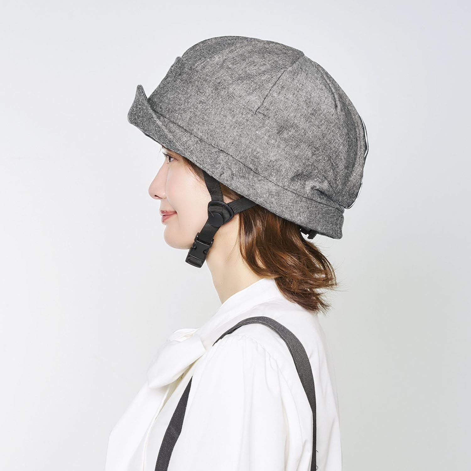 帽子を着せ替えられる オシャレな 自転車ヘルメット おしゃヘル ＜クロシェ＞