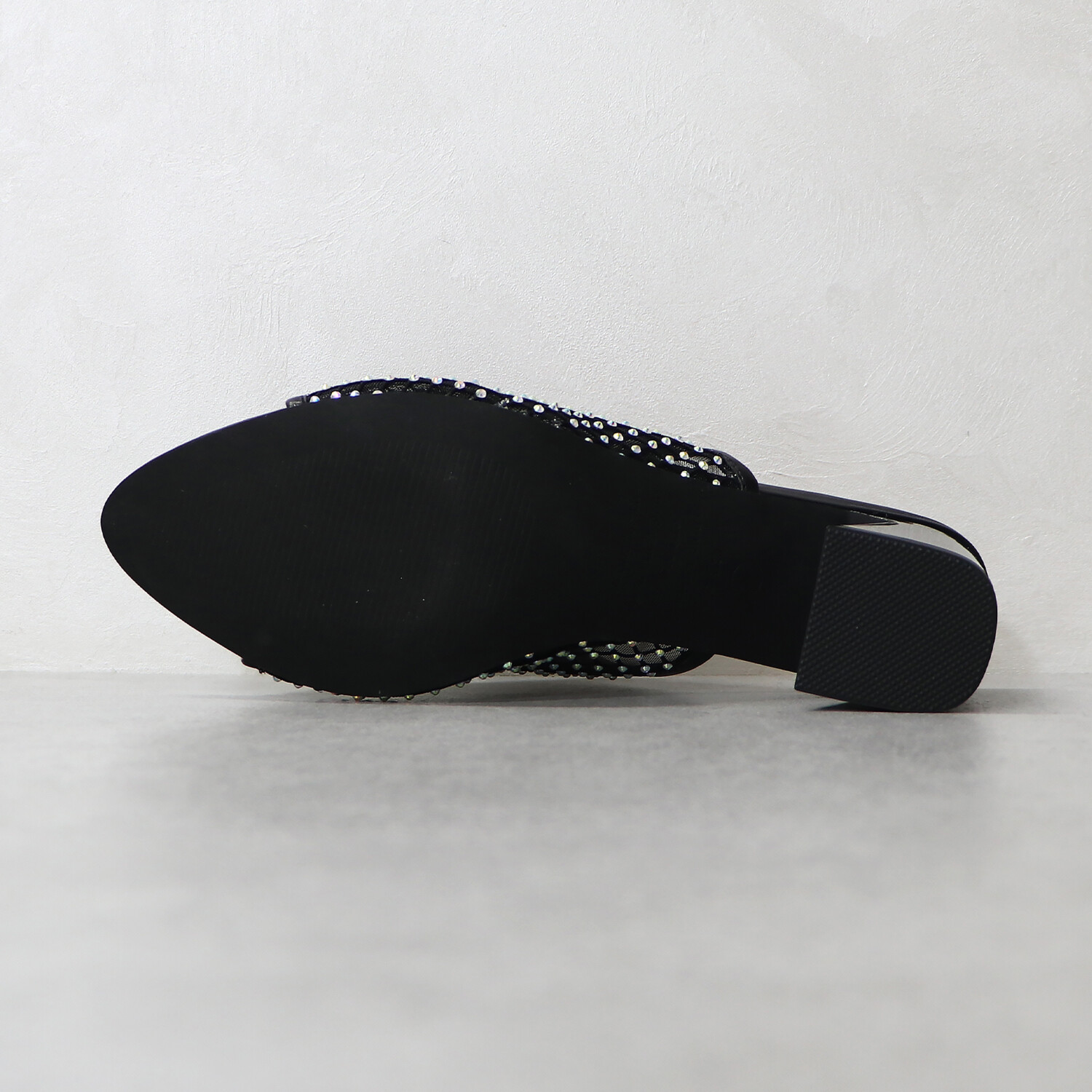 ニカル ラインストーン チュールサンダル