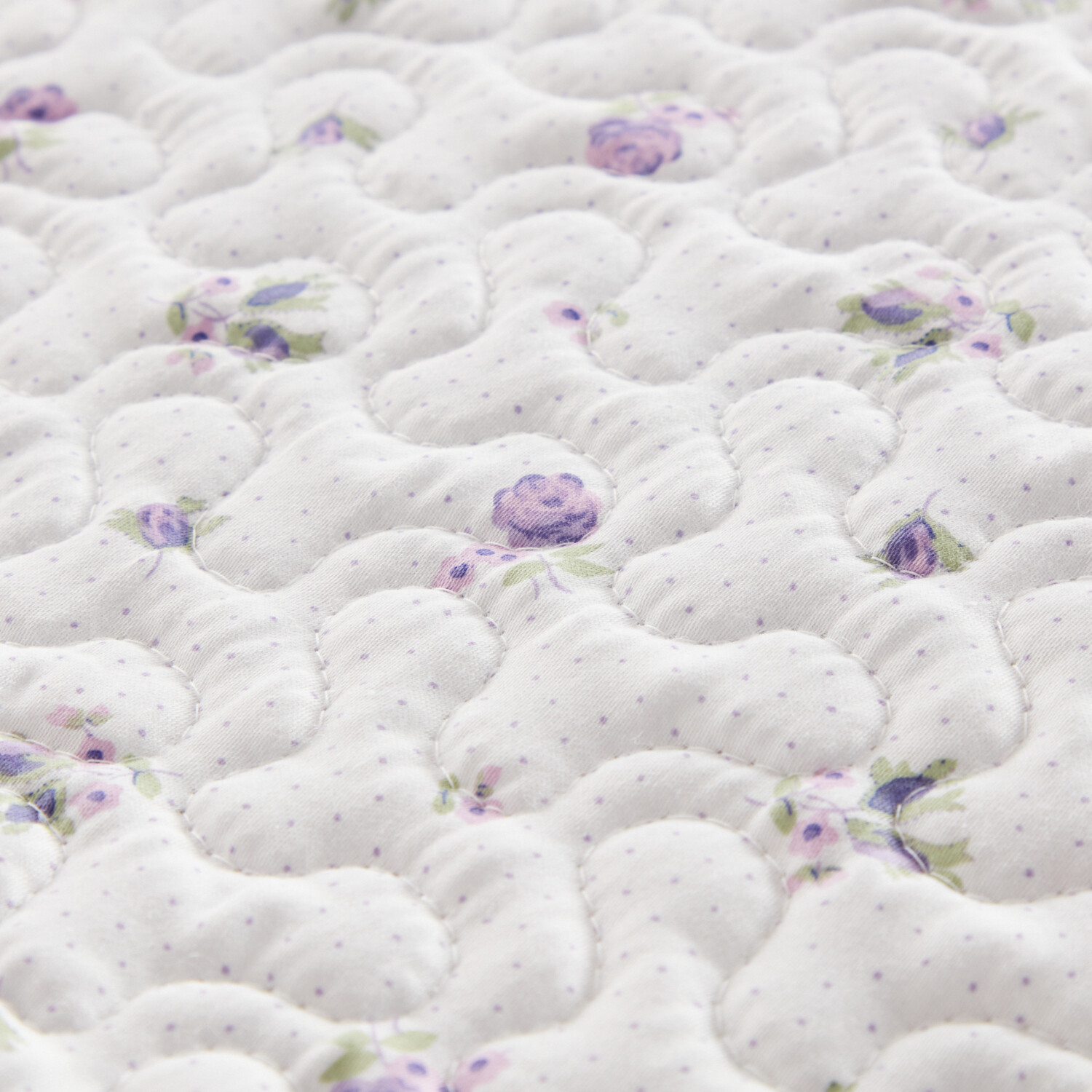 ローラアシュレイ ストックス コットンサテン１００％ キルトマルチカバー ＜１３０×１９０ｃｍ＞