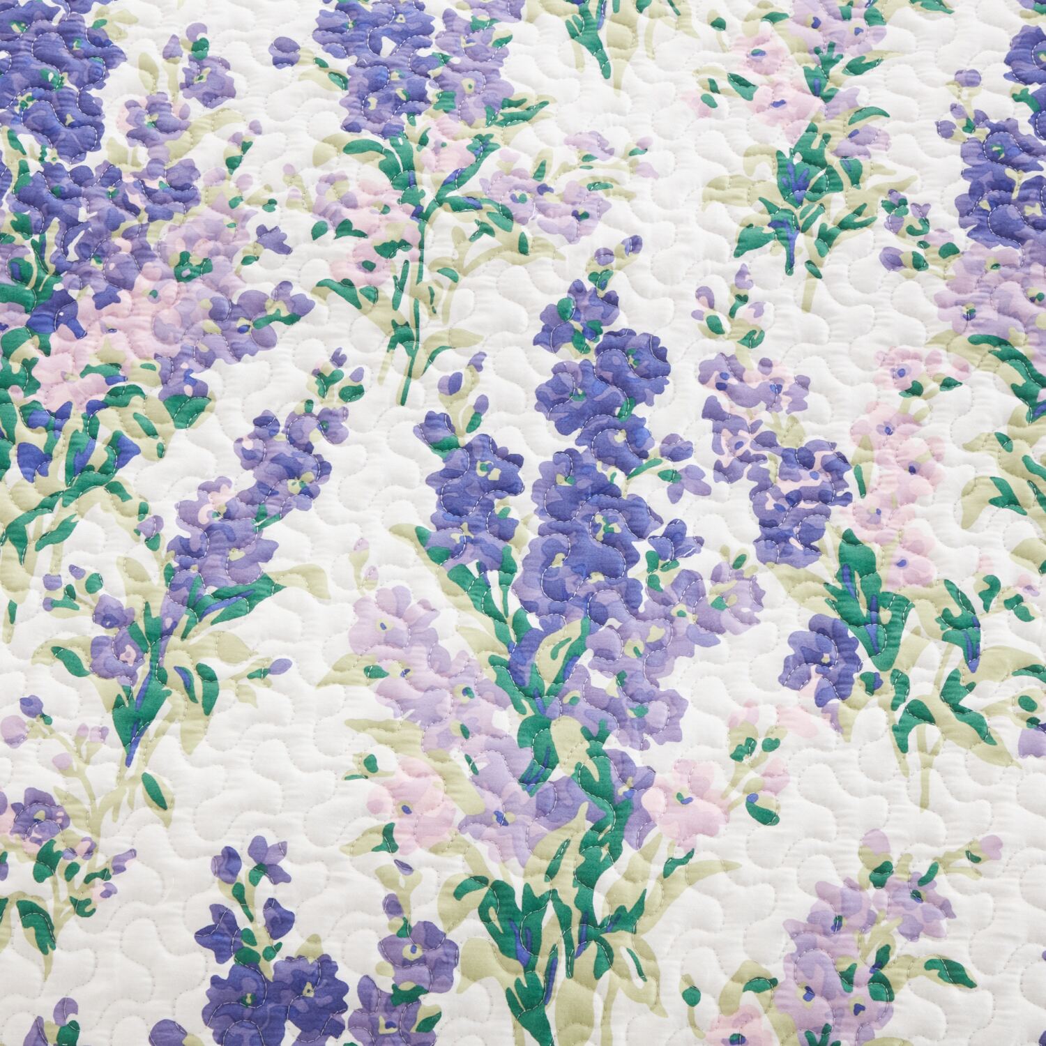 ローラアシュレイ ストックス コットンサテン１００％ キルトマルチカバー ＜１３０×１９０ｃｍ＞