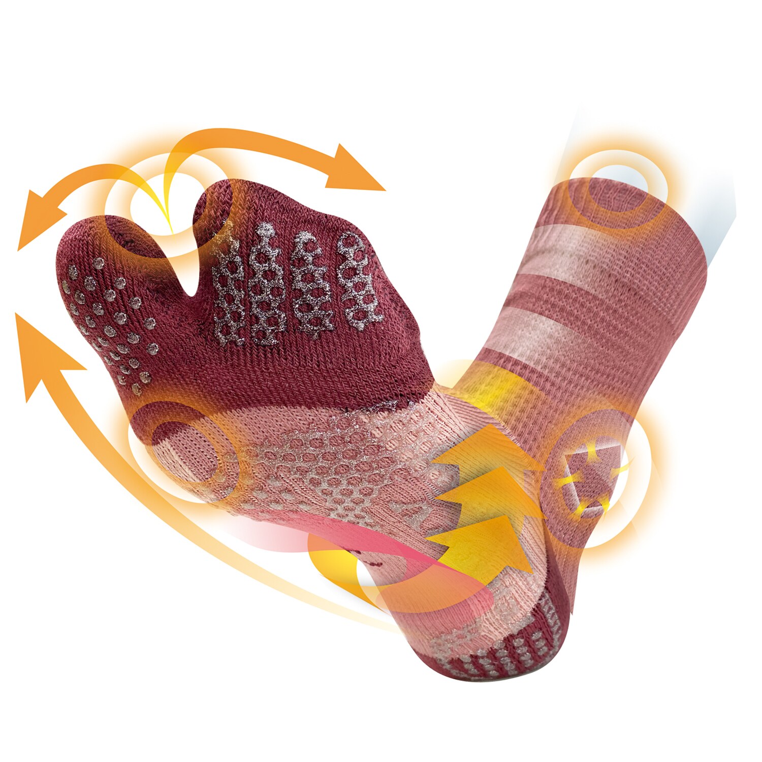 アクティバイタル いきいき歩行を目指す フットサポーター ウォーク　３足セット ＜メンズ＞