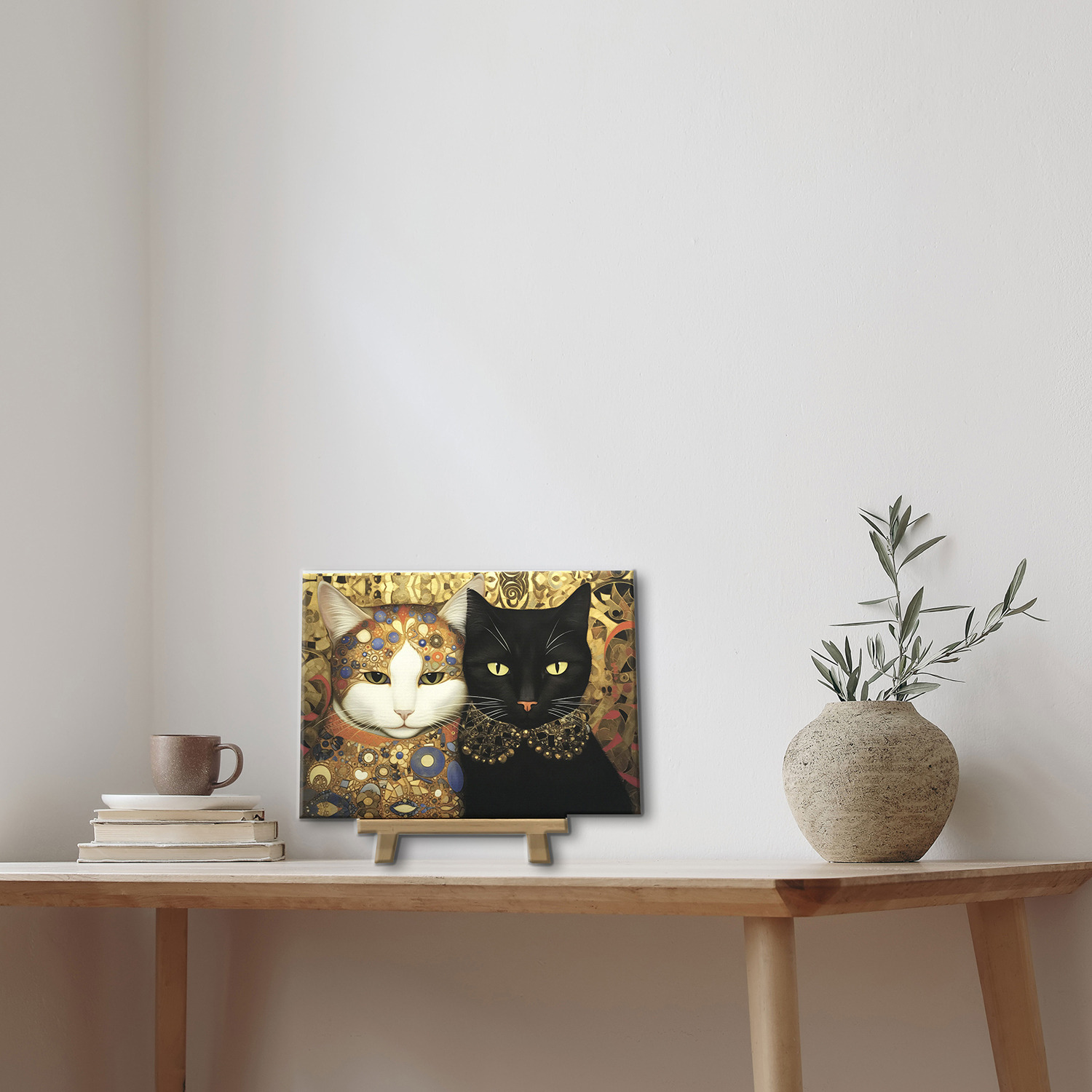 インテリアアート 猫シリーズ “クリムニャＩＩ” ＜約２４×３３ｃｍ＞ 