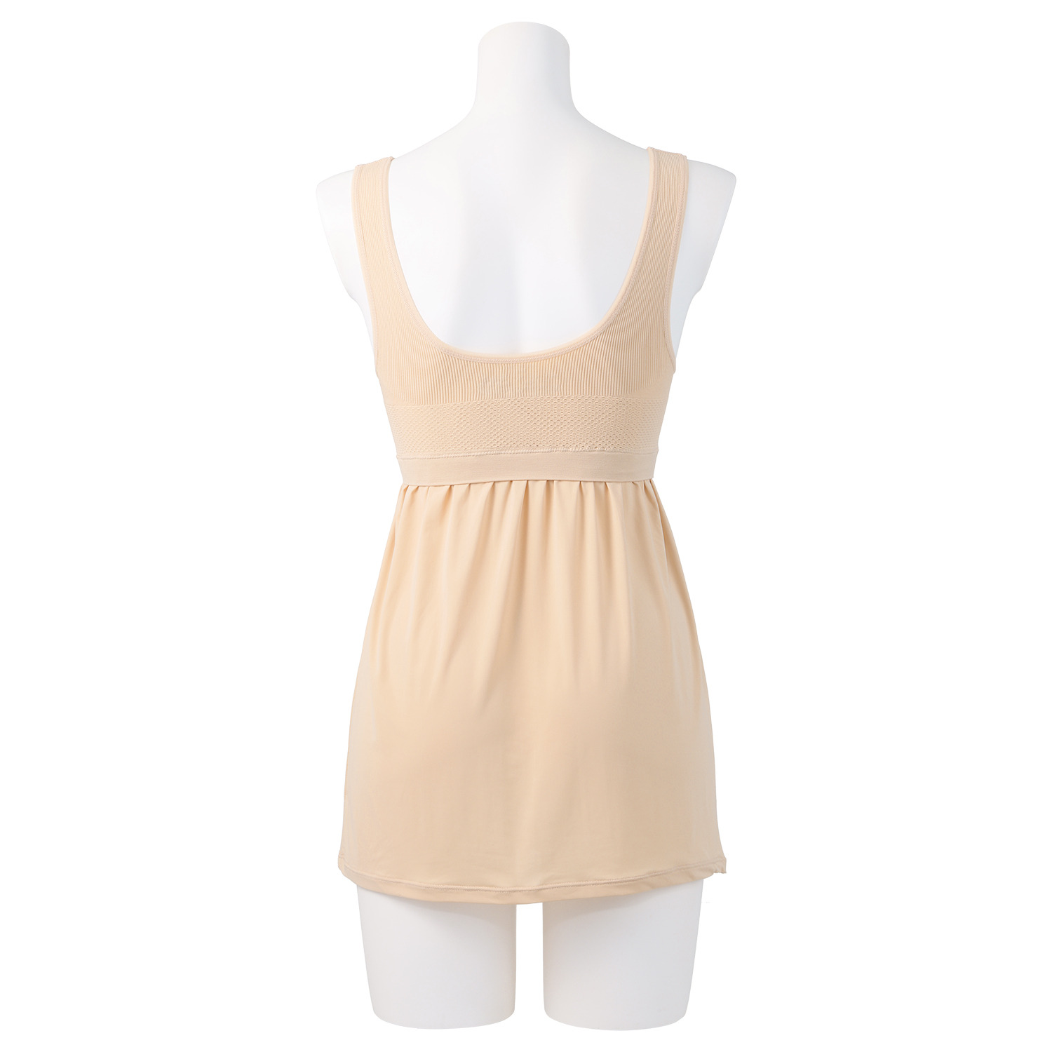 女の欲望 超ラクなのに超アガる！ 接触冷感＆快適メッシュ 神の手ショートスリップ 同色２枚セット