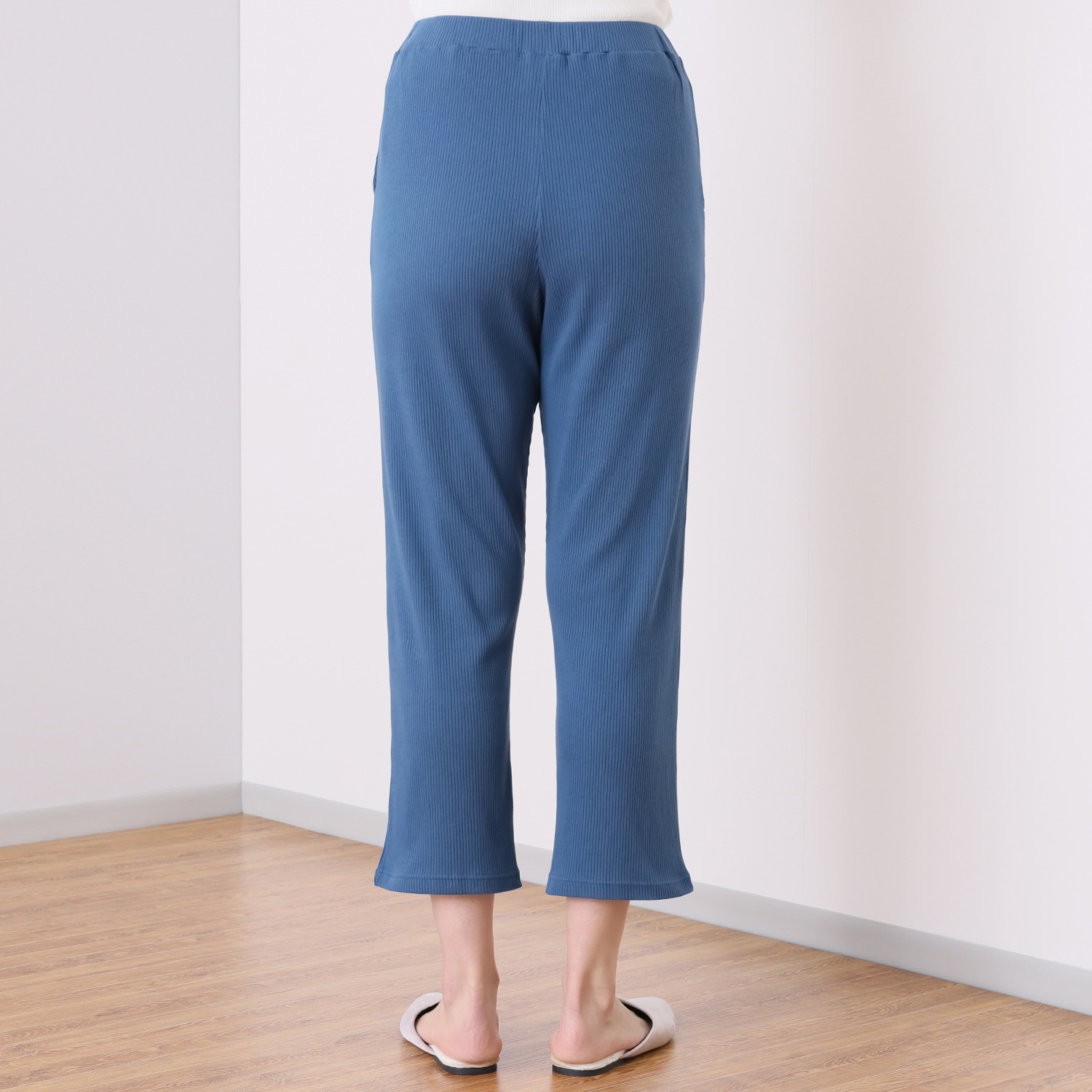 ジュエル オーガニック コットン１００％ リブ編ルームウェア 上下セット