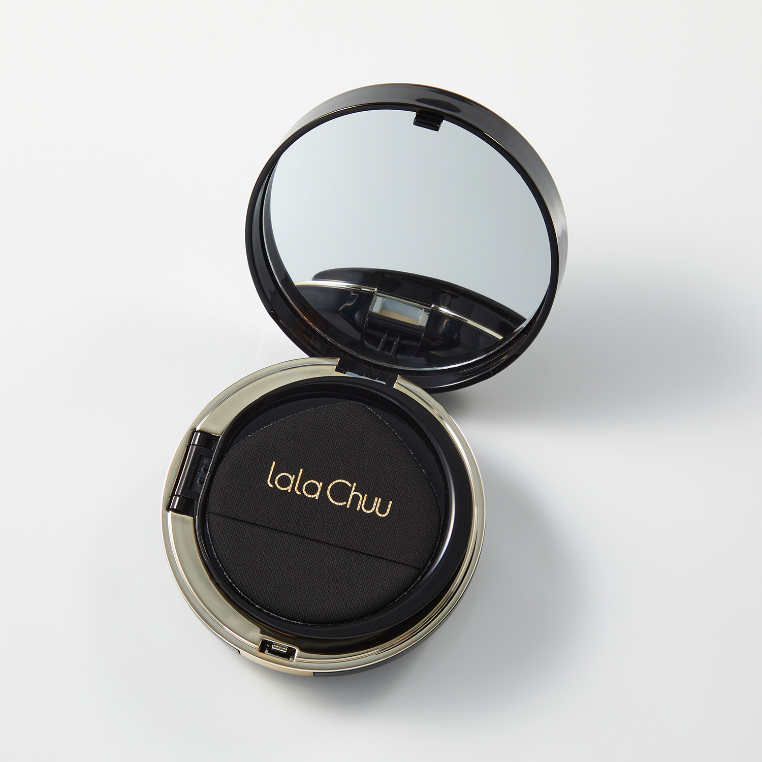 ララチュー 簡単魅了させる白髪カバー ヘアファンデーション プレミアムＮ ＜ライトブラウン＞ ２個分ブラシ付特別セット