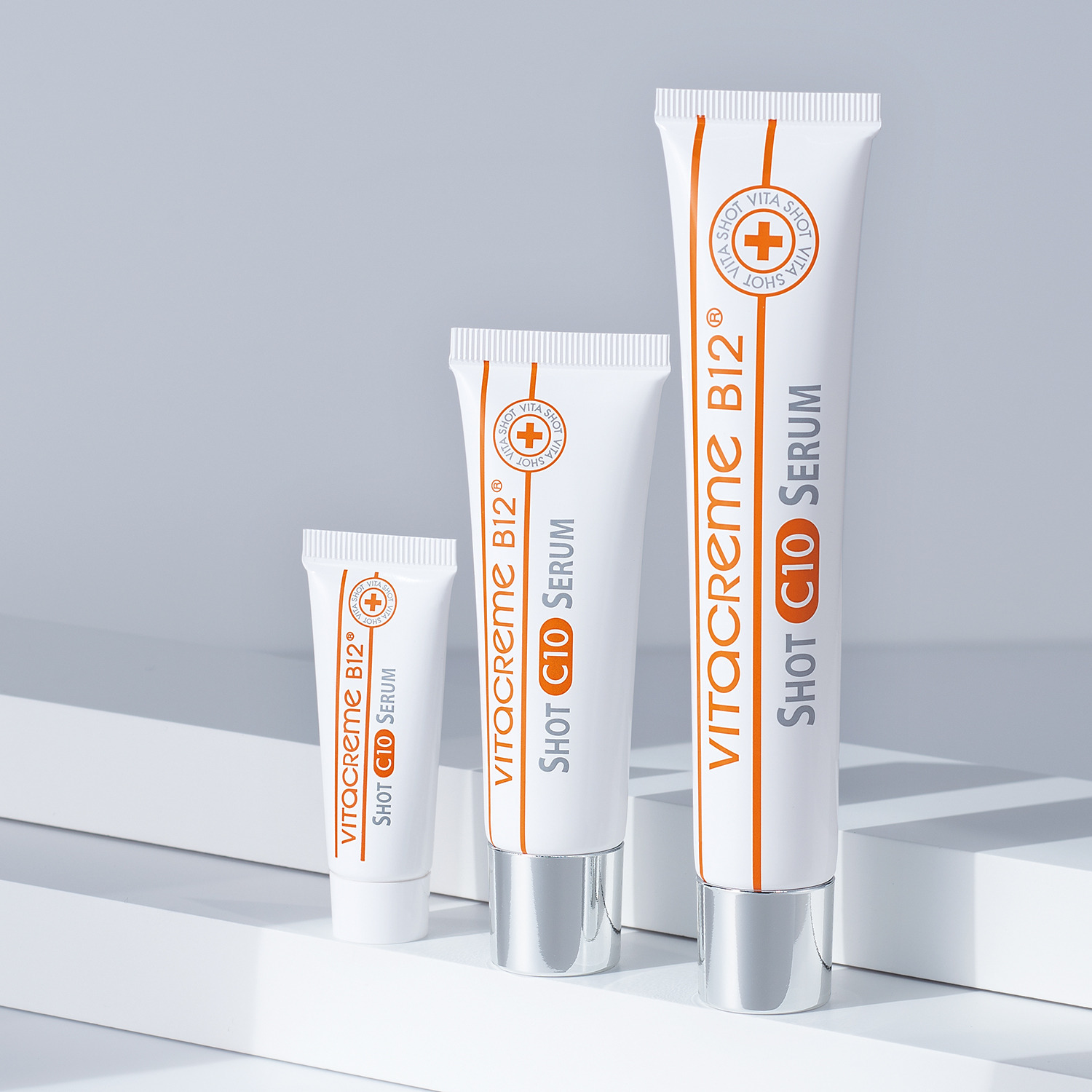 ビタクリーム　Ｂ１２ ビタミンＣ誘導体配合！ （３−Ｏ− エチルアスコルビン酸） ハリツヤ潤い美肌へ導く ショットＣ１０   ３本分セット