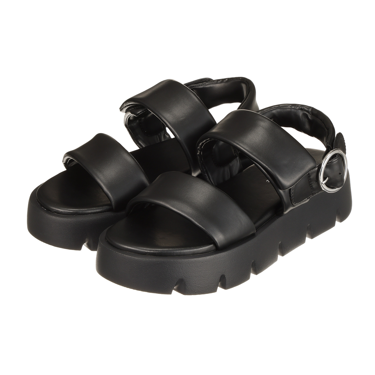 オリエンタルトラフィック パデットダブルベルト 厚底サンダル