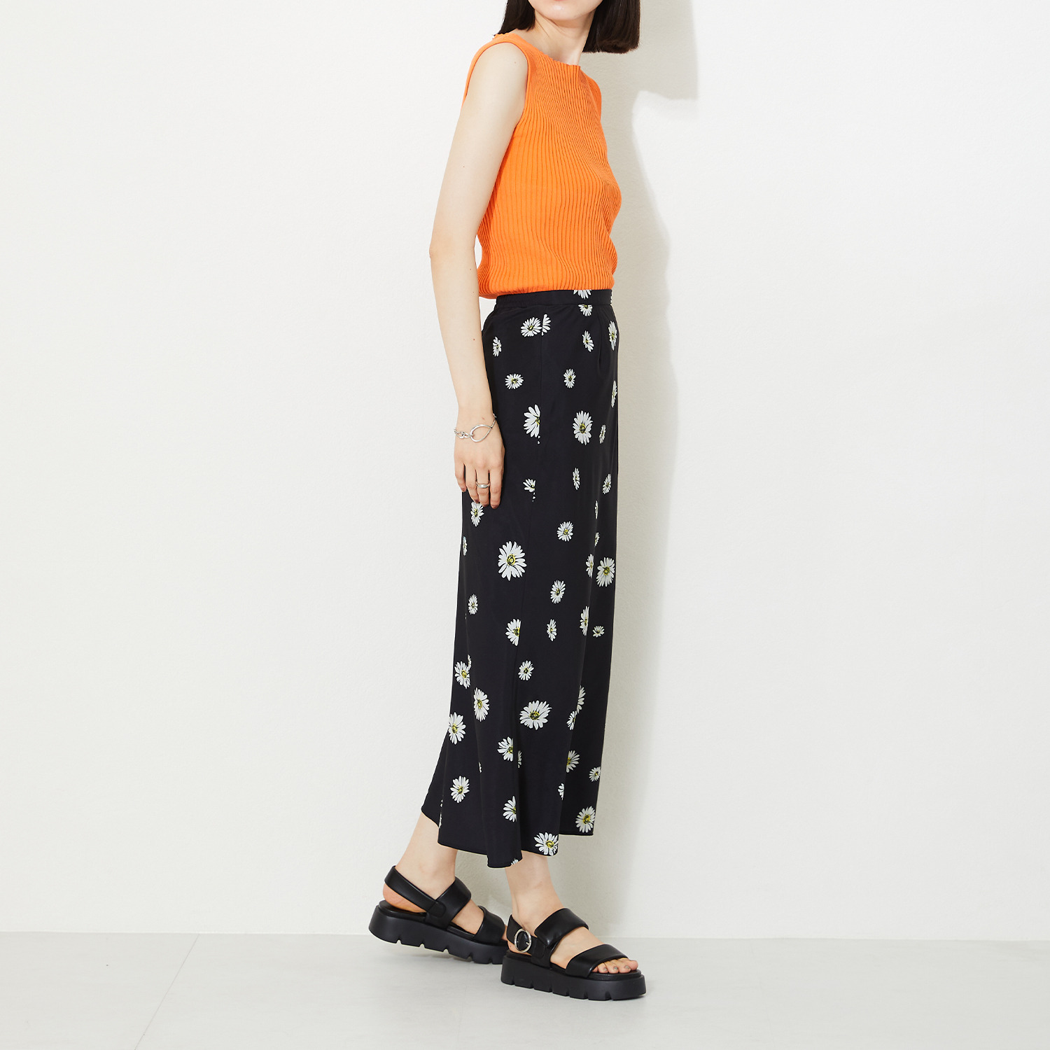 オリエンタルトラフィック パデットダブルベルト 厚底サンダル