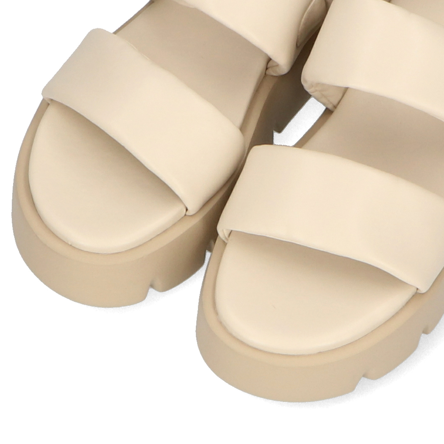 オリエンタルトラフィック パデットダブルベルト 厚底サンダル