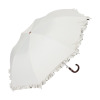 ウォーターフロント 簡単便利なワンタッチ バッグに収納もできる アンティークフリル ワンタッチＵＶ日傘