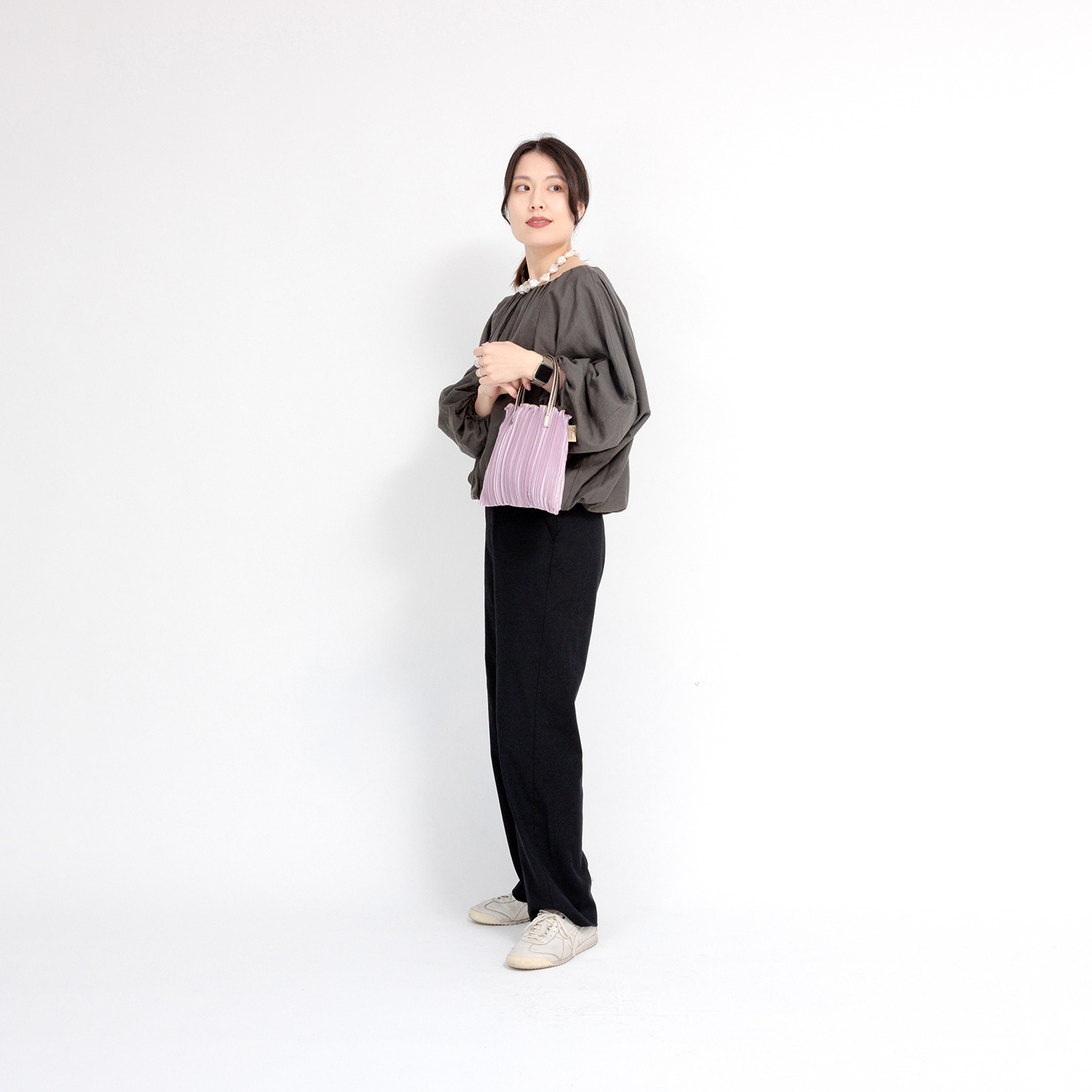 ディオニス 日本製 サテンプリーツ 軽量バッグ＜Ｓ＞ 