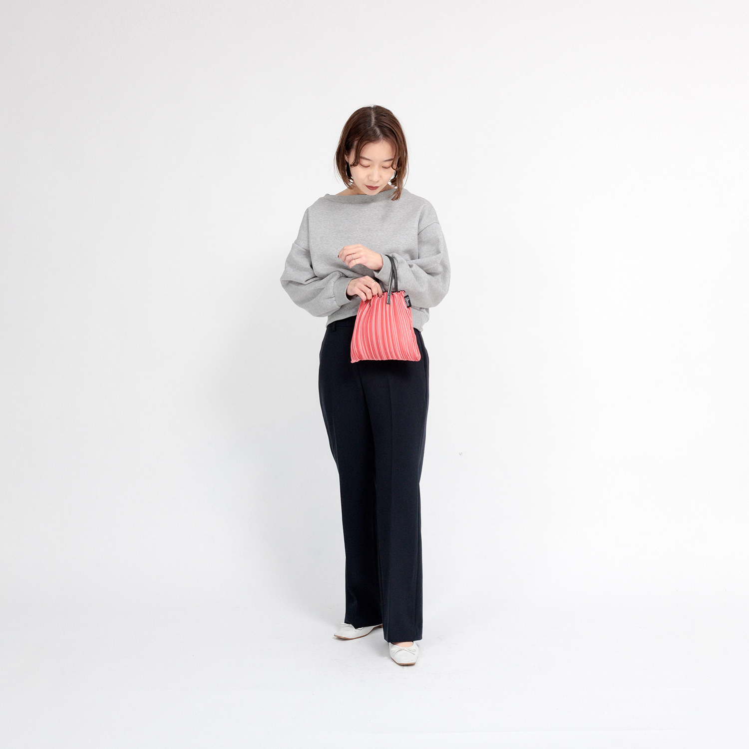 ディオニス 日本製 サテンプリーツ 軽量バッグ＜Ｓ＞ 