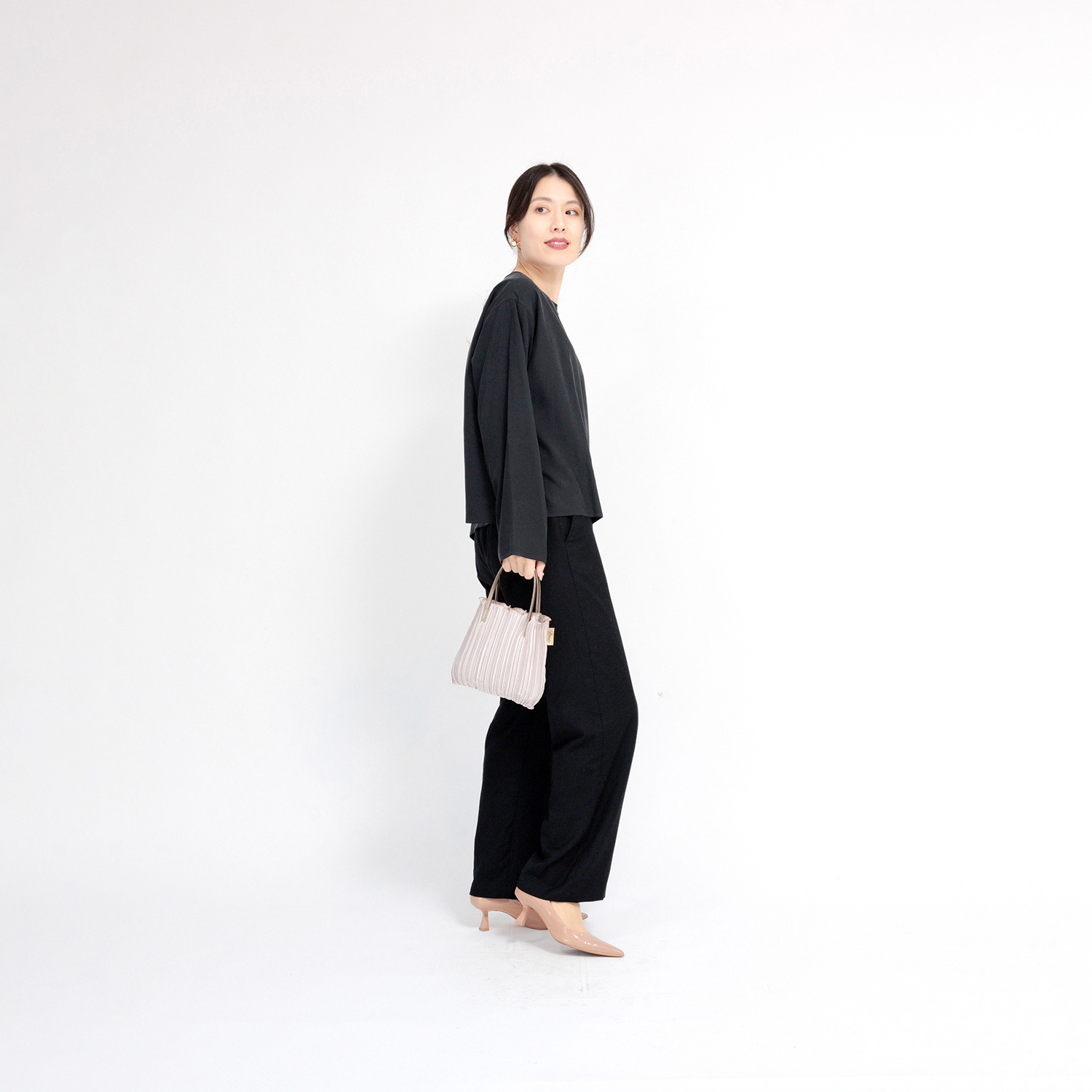 ディオニス 日本製 サテンプリーツ 軽量バッグ＜Ｓ＞ 