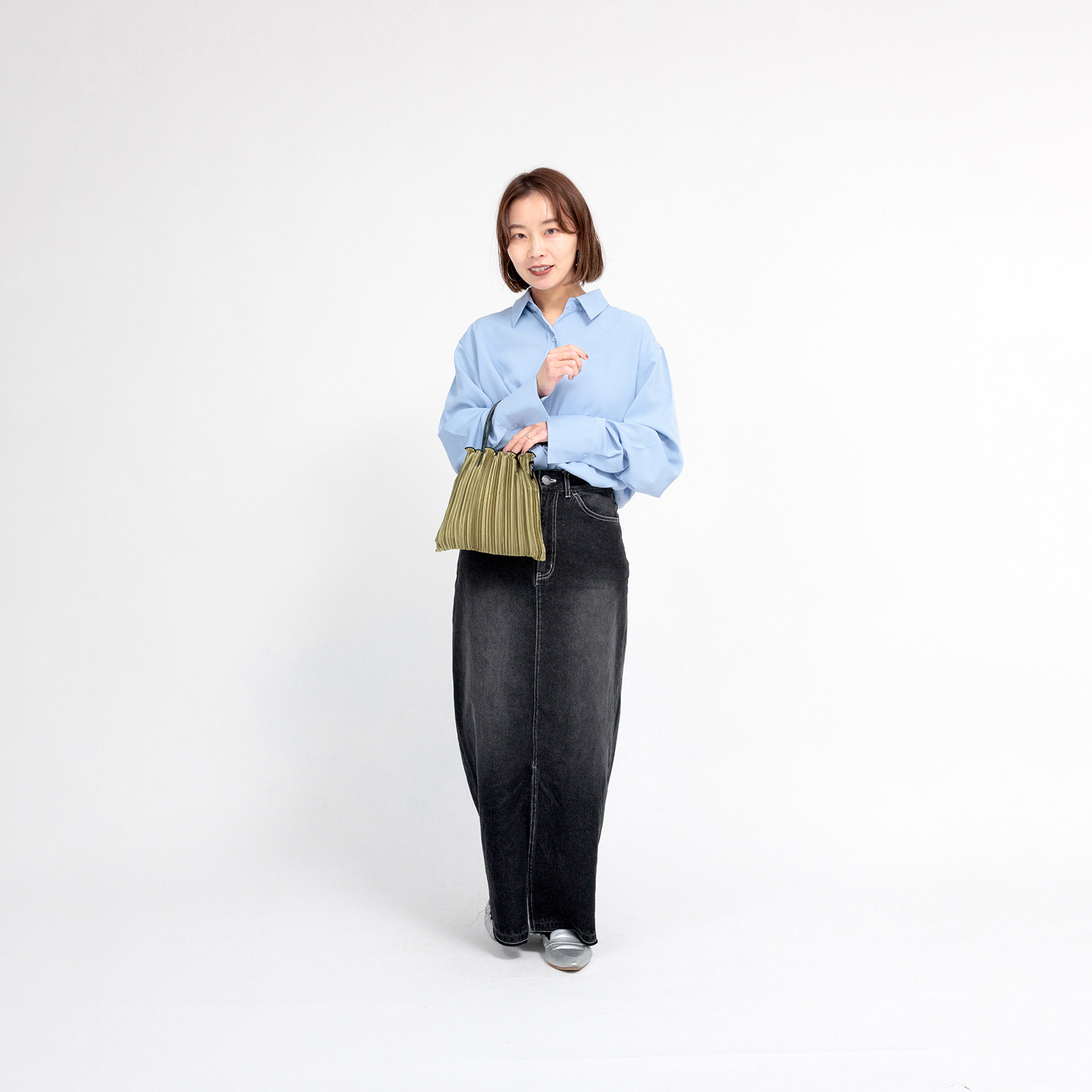 ディオニス 日本製 サテンプリーツ 軽量バッグ＜Ｓ＞ 