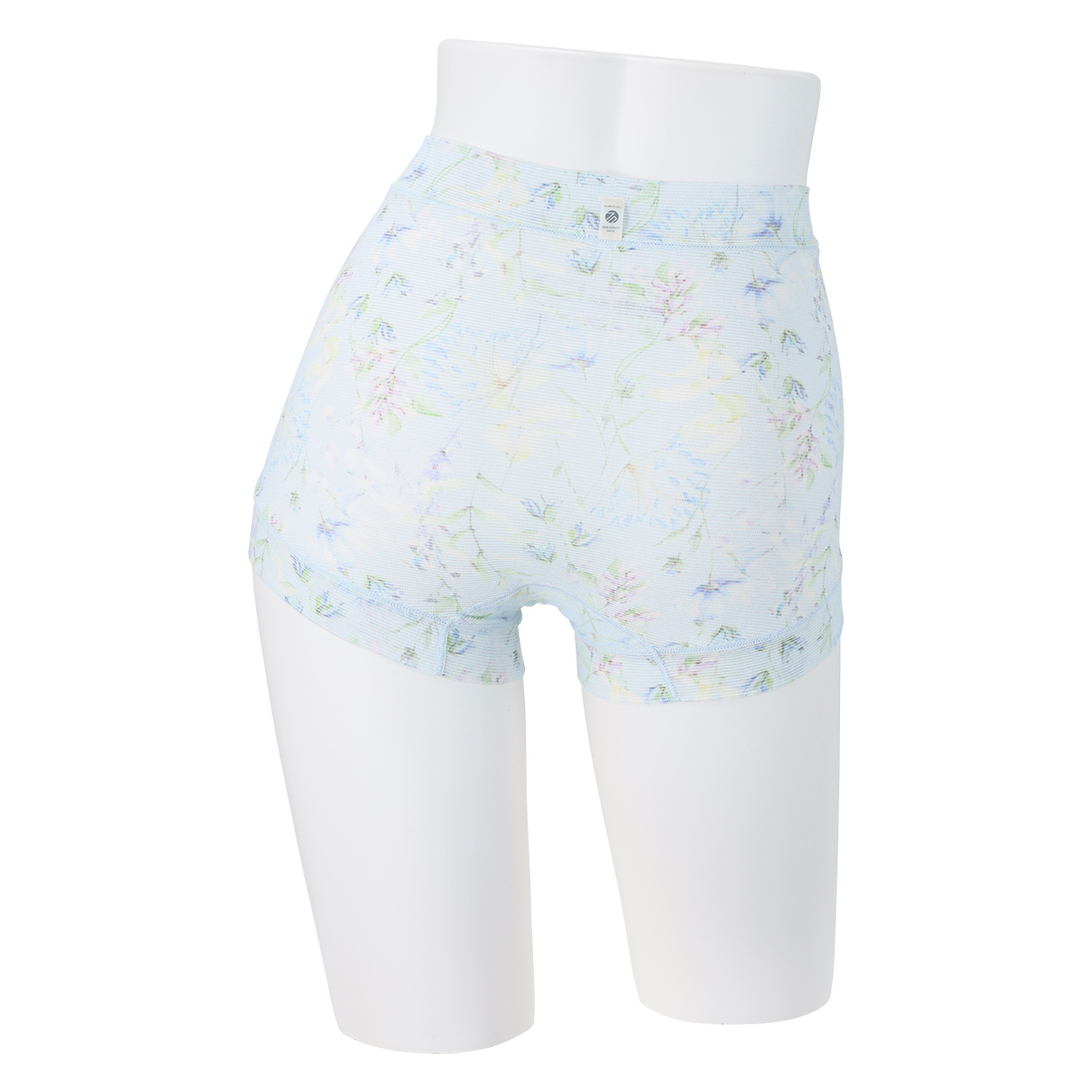 丸福ガーゼ 速乾　綿モダール混 フラワープリント 極上らくちんショーツ 同色２枚組