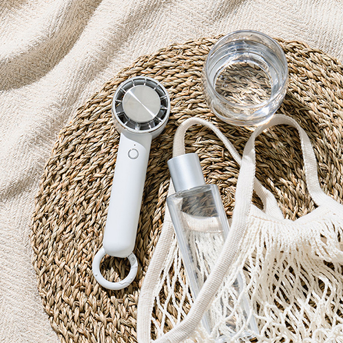 ライフオンプロダクツ ペルチェ冷却機能 ハンディファン カラビナ付 ＬＣＡＦ００４