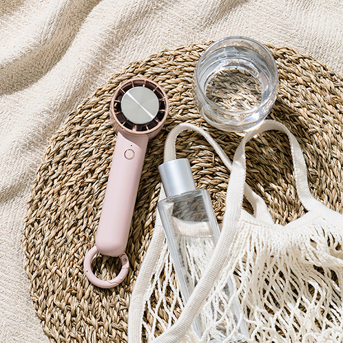 ライフオンプロダクツ ペルチェ冷却機能 ハンディファン カラビナ付 ＬＣＡＦ００４