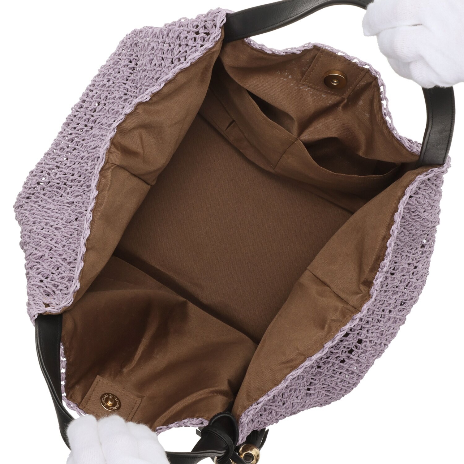 ラルジュ カラバリ豊富！ タッセル付 軽量かごトートバッグ