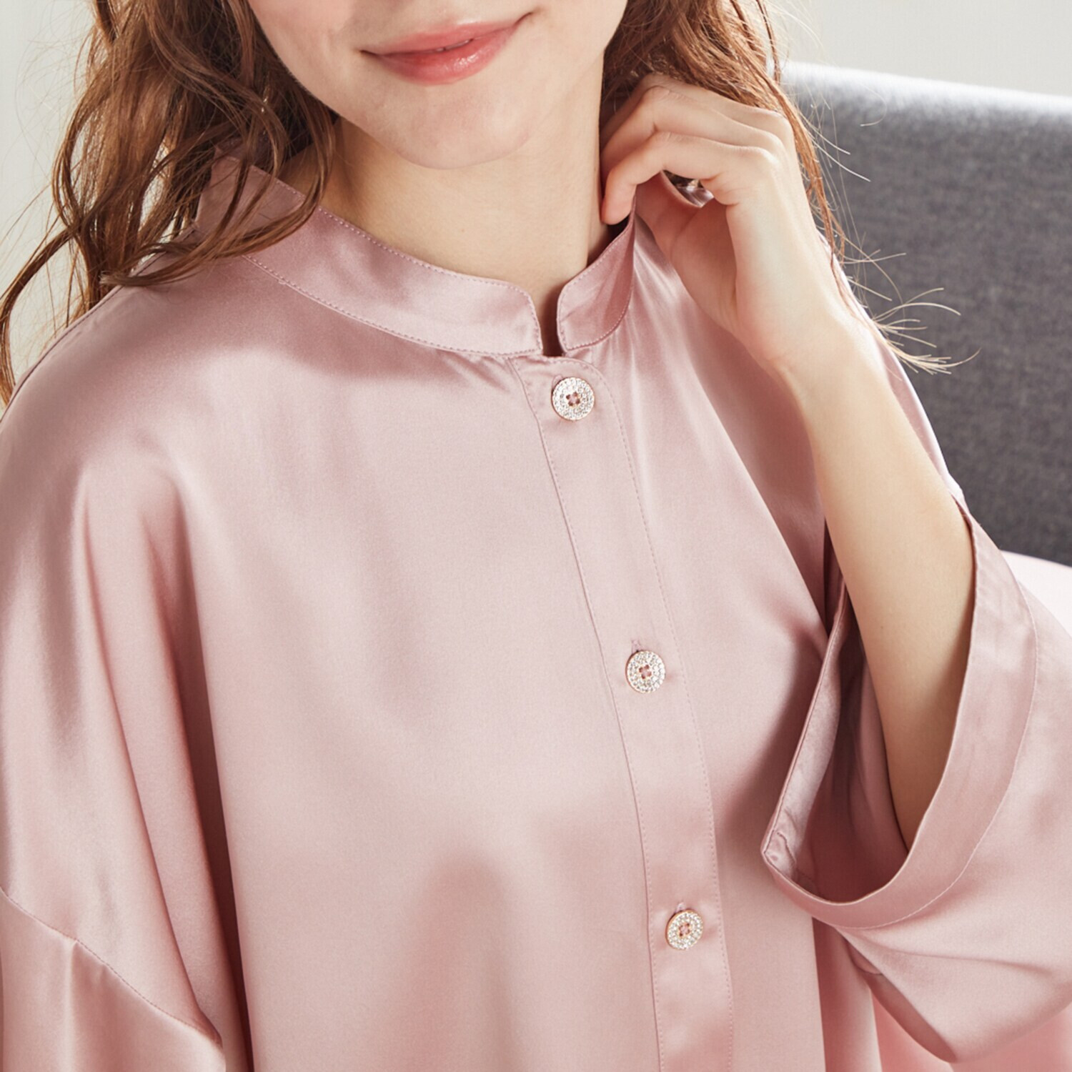 上級睡眠健康指導士 加賀三枝が監修！ シルク１００％ ブリリアント パジャマワンピース