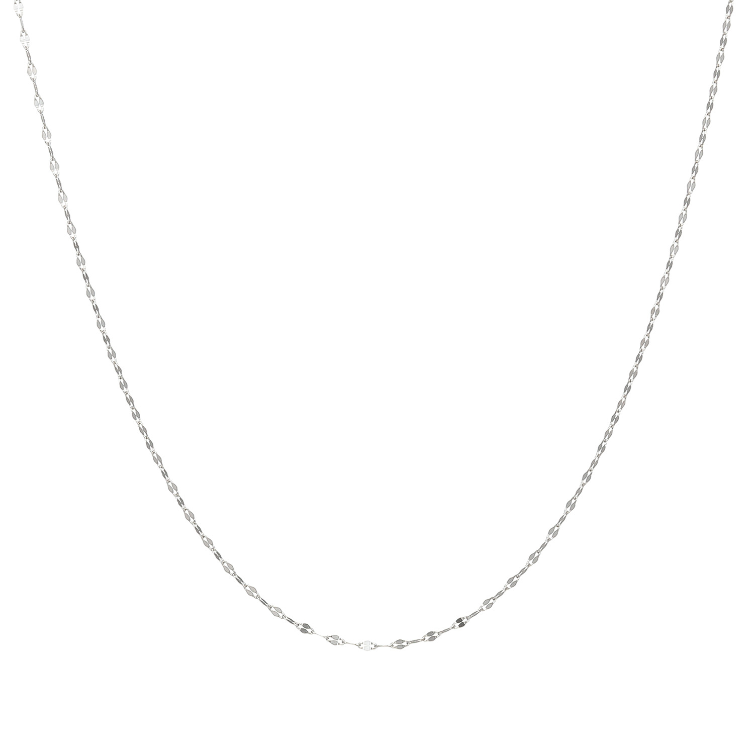 シャイン　シュプリーム プラチナ８５０ ショートとロングの ２ウェイで楽しめる ペタルチェーン ネックレス