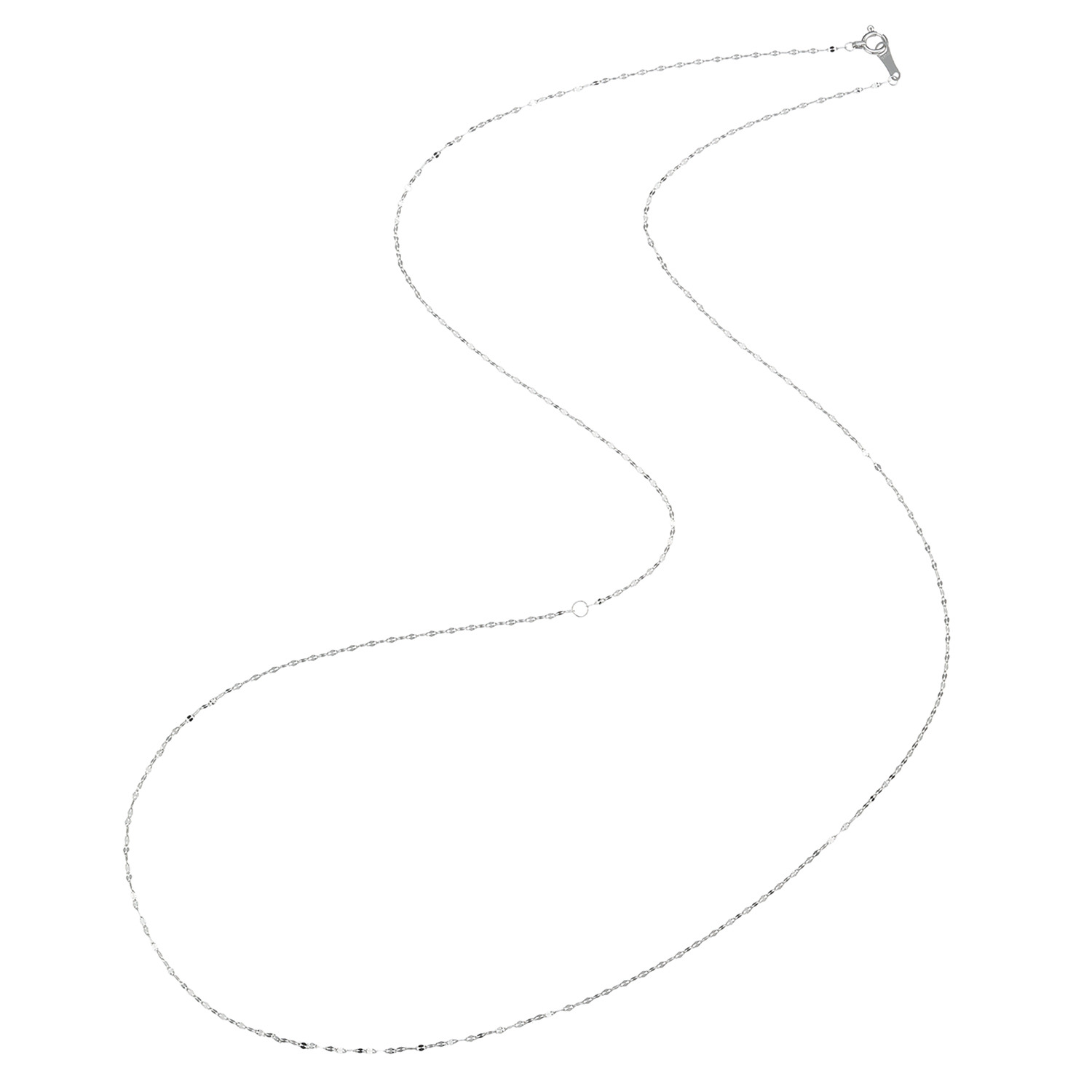 シャイン　シュプリーム プラチナ８５０ ショートとロングの ２ウェイで楽しめる ペタルチェーン ネックレス