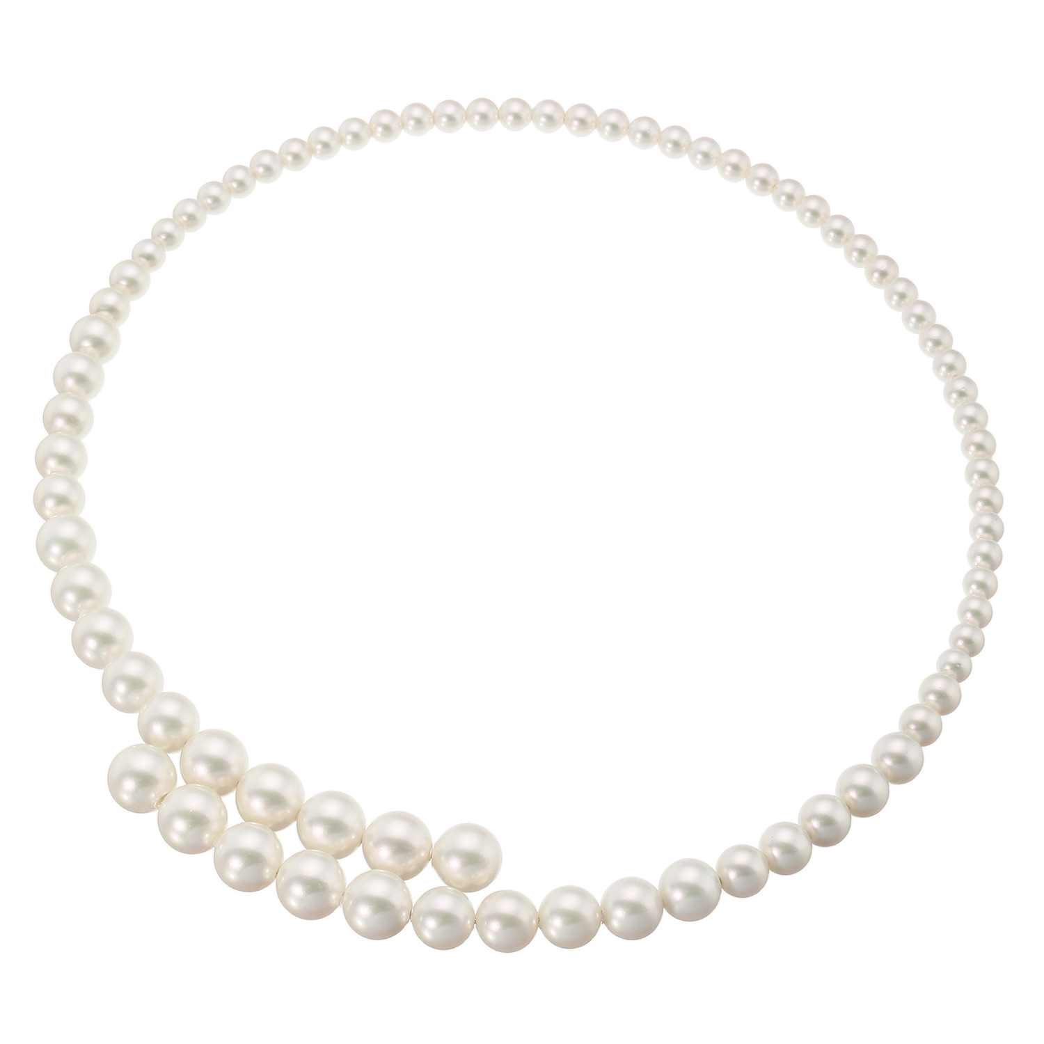 プレミアムパール 泉州の職人技 貝パール グラデーション ワイヤーチョーカー