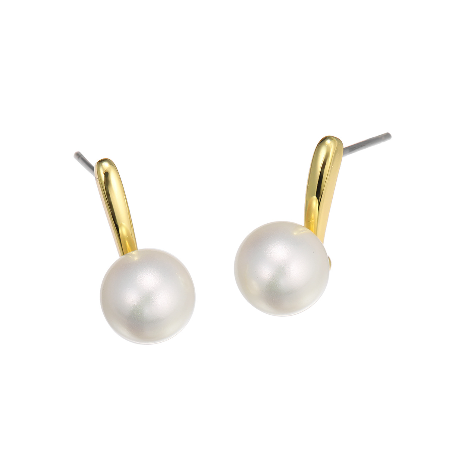 プレミアムパール 泉州の職人技 貝パール スタイリッシュ イヤリング／ピアス