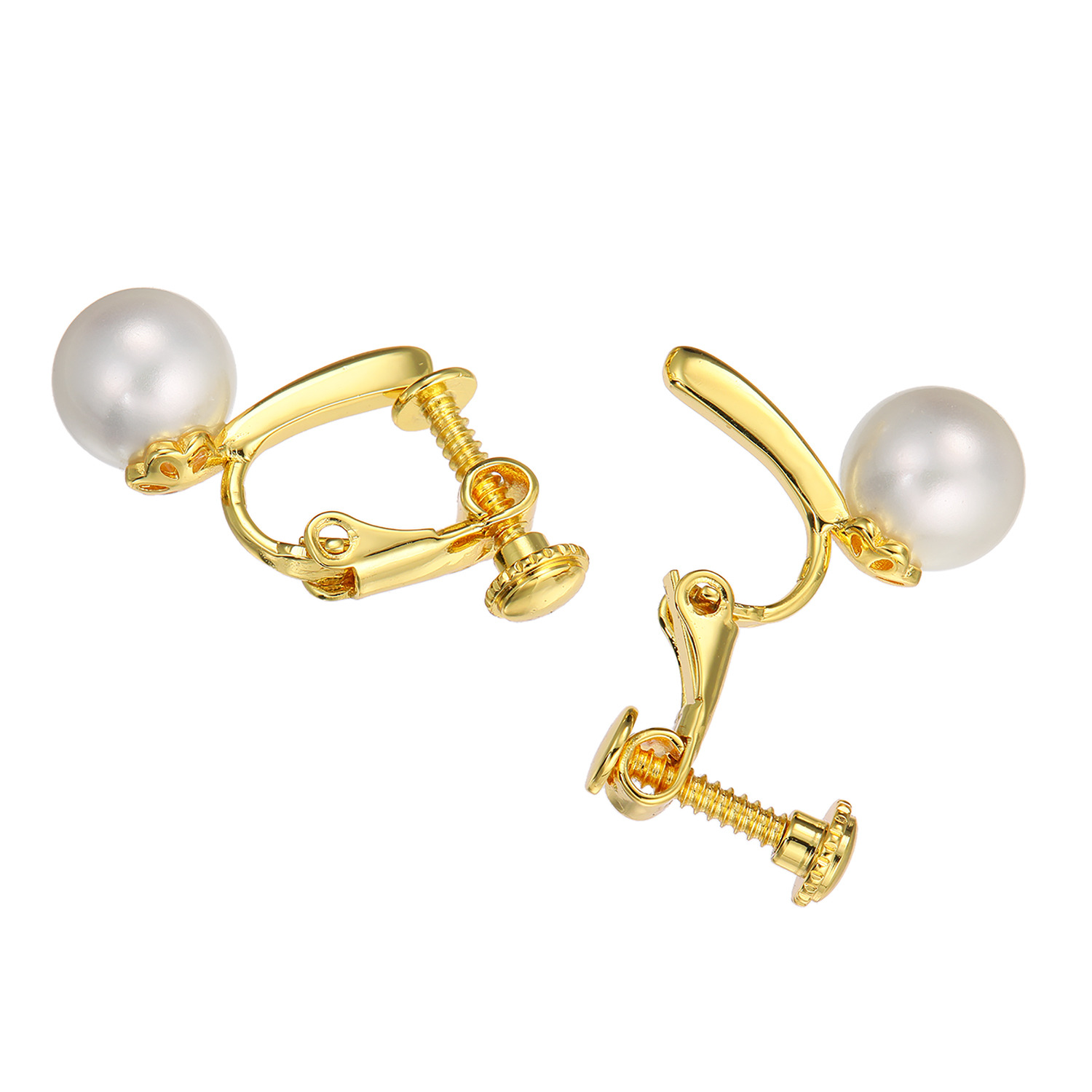 プレミアムパール 泉州の職人技 貝パール スタイリッシュ イヤリング／ピアス