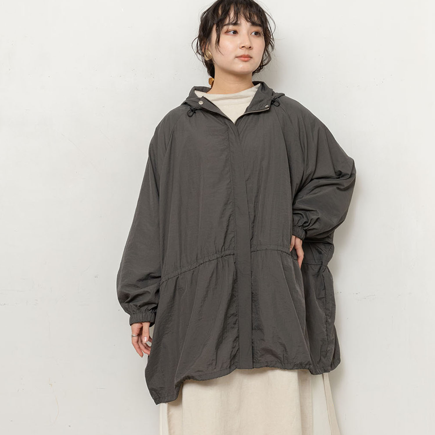 テミテ はっ水 ドルマンスリーブ ブルゾン