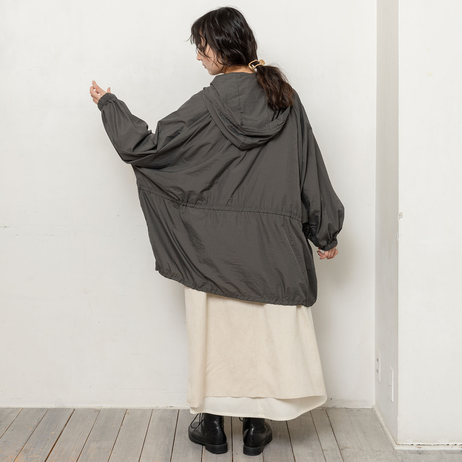 テミテ はっ水 ドルマンスリーブ ブルゾン