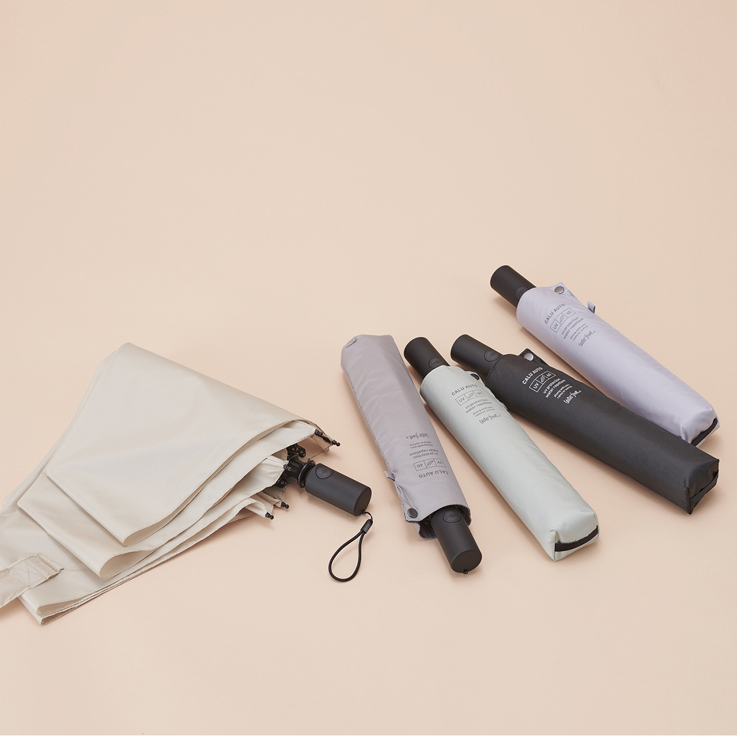 ウォーターフロント “カルオート” 折りたたみ傘 ＜親骨６０ｃｍ＞